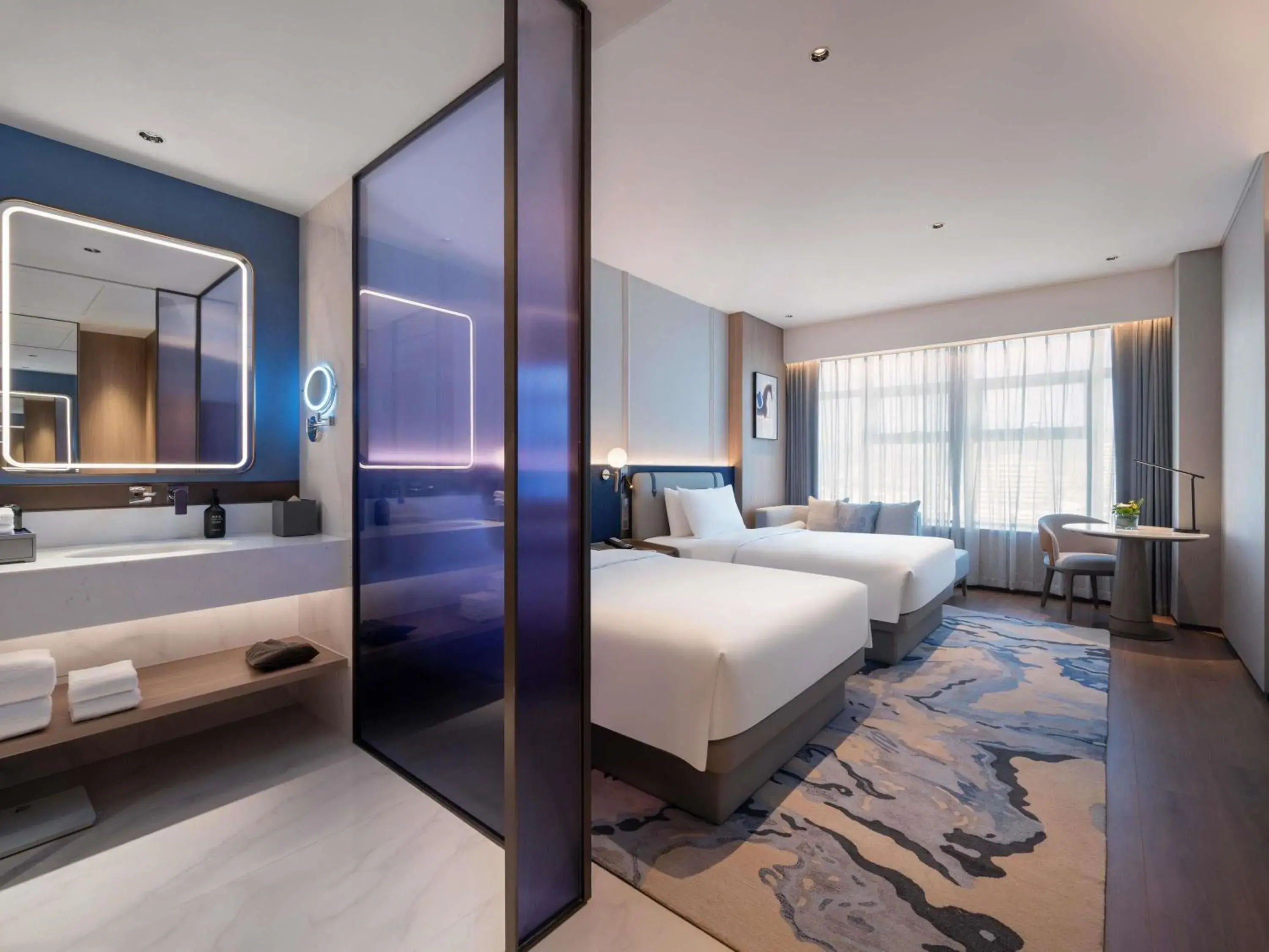 Deluxe Room Twin Beds in NOVOTEL Zhoushan Luting Deluxe Room Twin Beds in NOVOTEL Zhoushan Luting