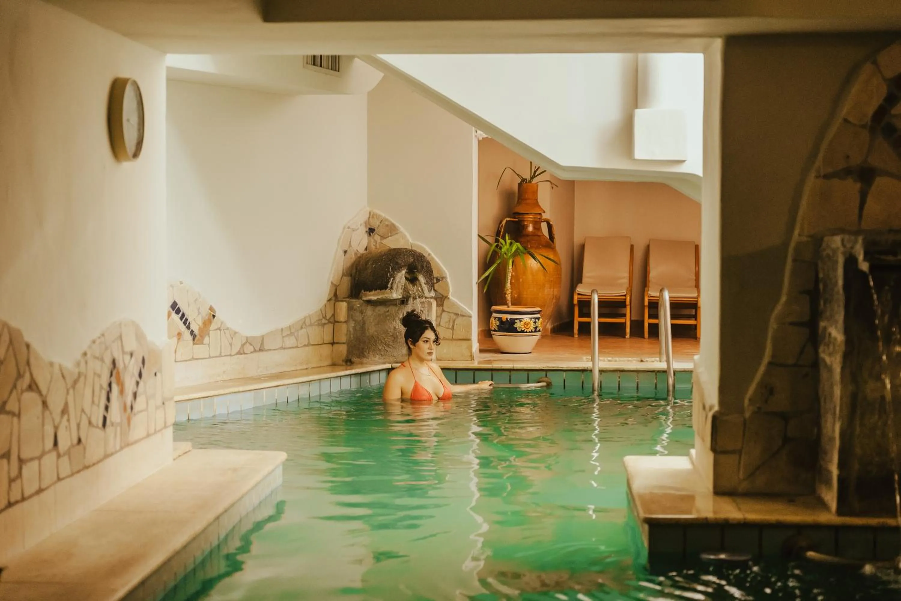 Swimming pool in Hotel Terme Zi Carmela