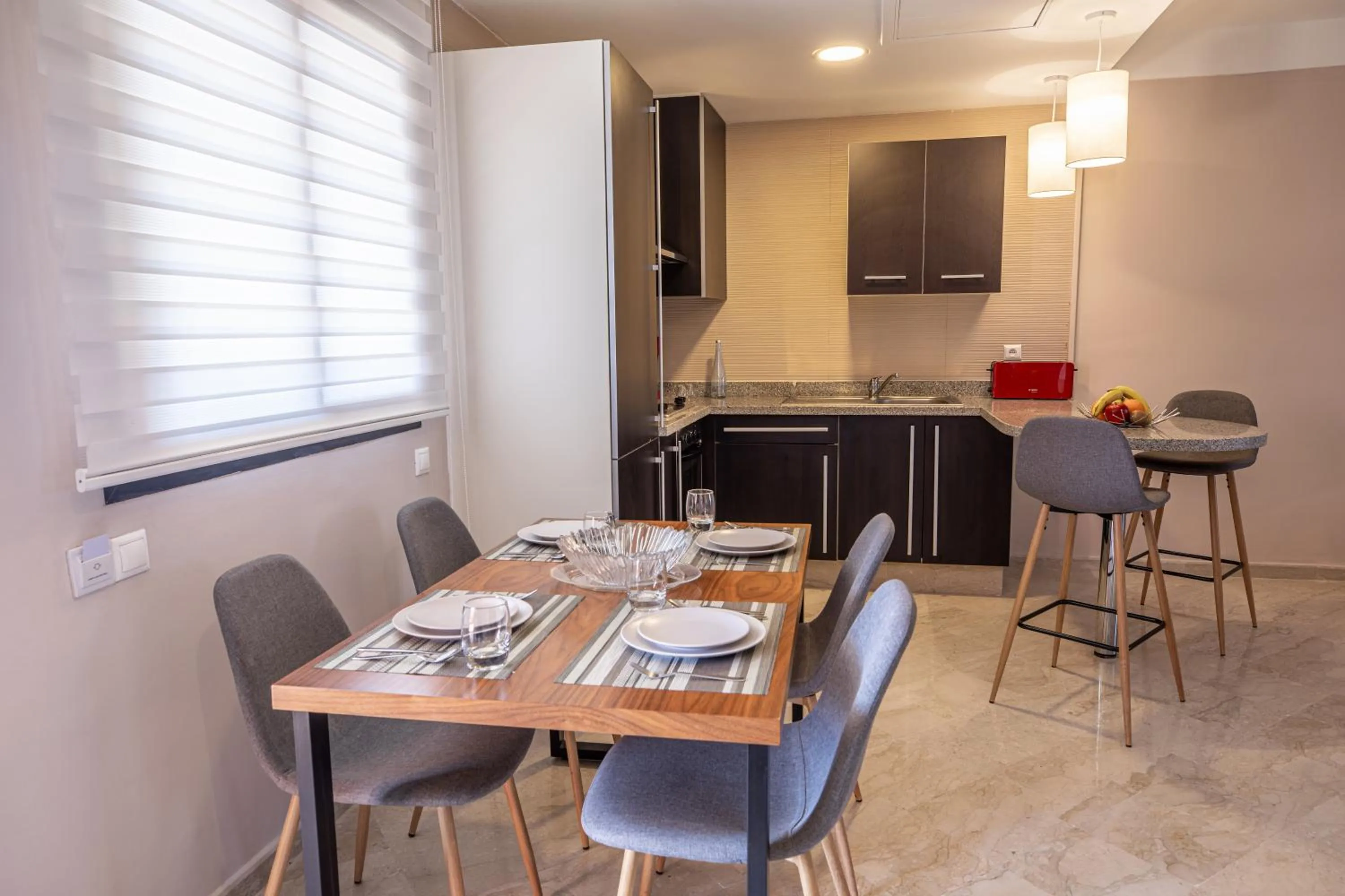 Kitchen or kitchenette in Oliva Hotel Condominium Marrakech