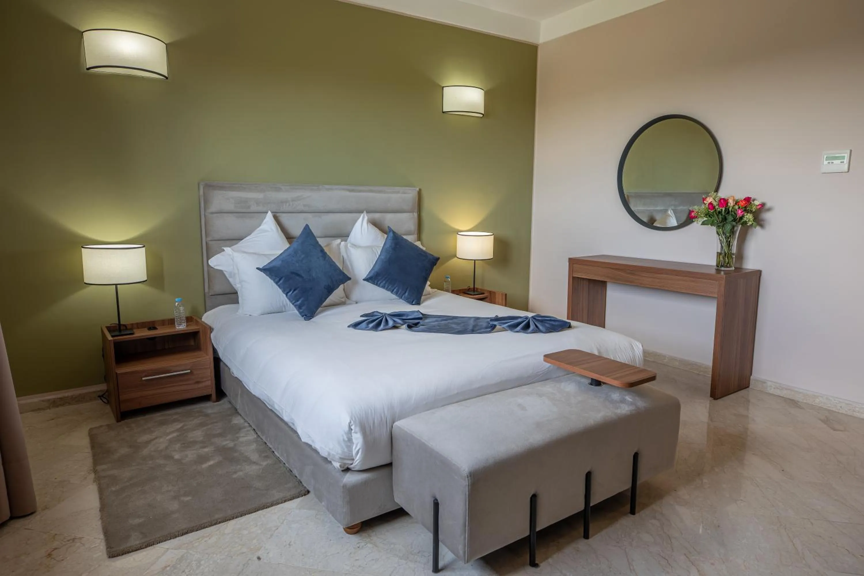 Bed in Oliva Hotel Condominium Marrakech