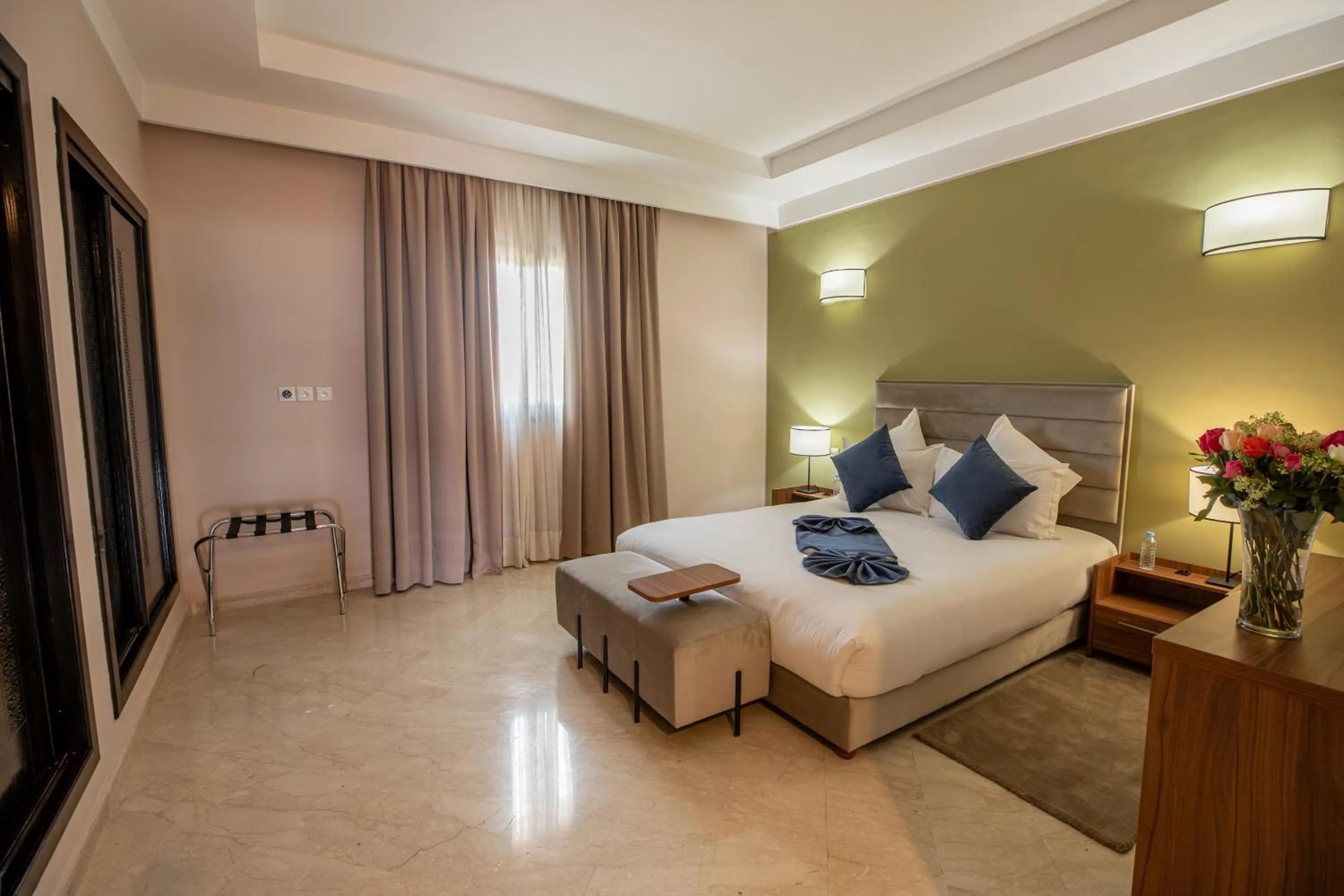 Bed in Oliva Hotel Condominium Marrakech