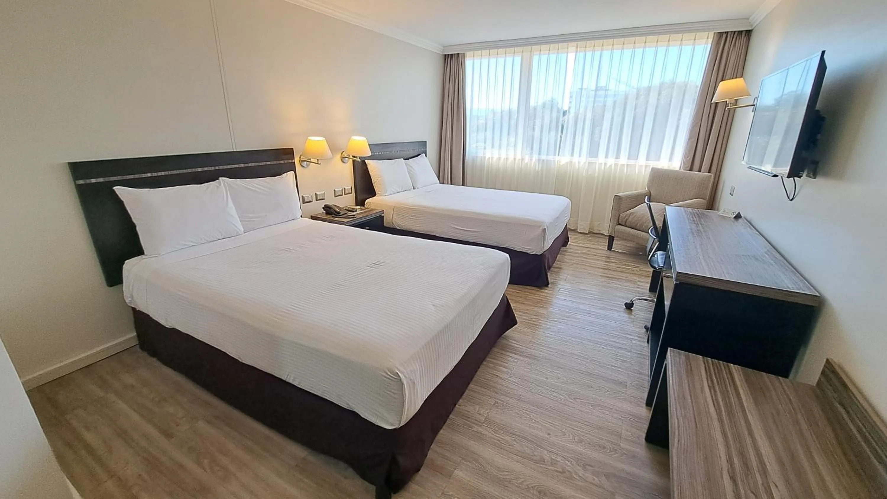 Bed in Hotel Diego de Almagro La Serena