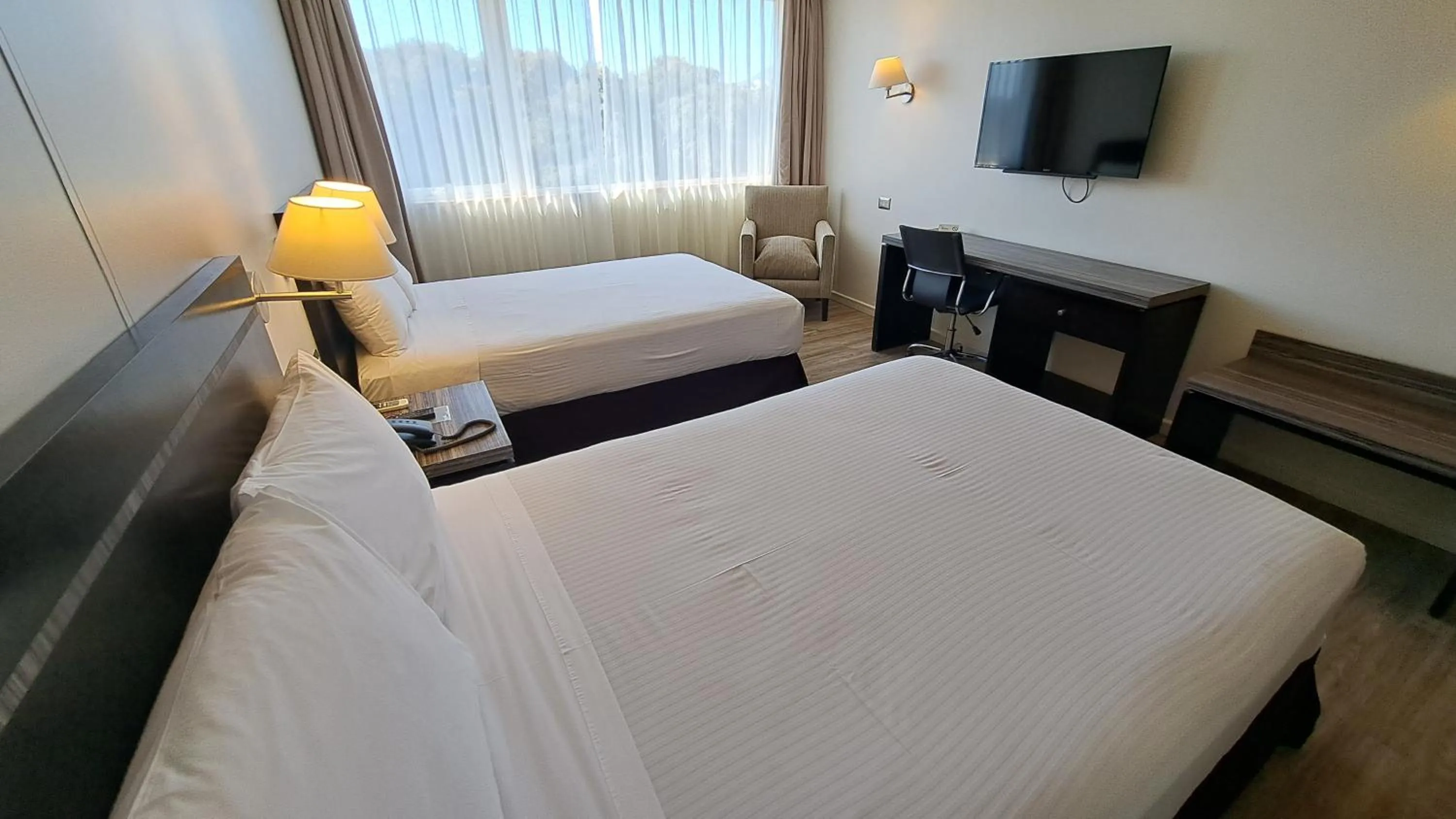 Bed in Hotel Diego de Almagro La Serena