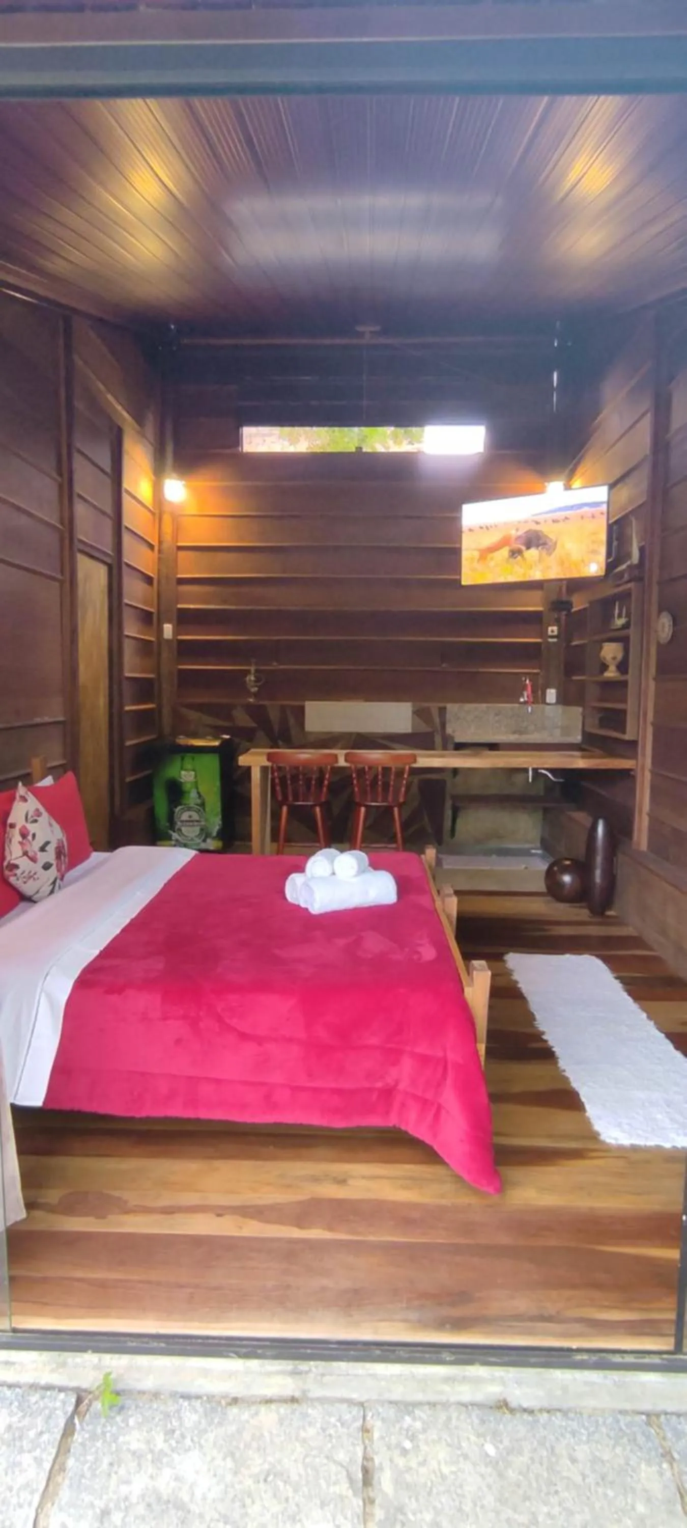 Bed in Pousada Silvestre