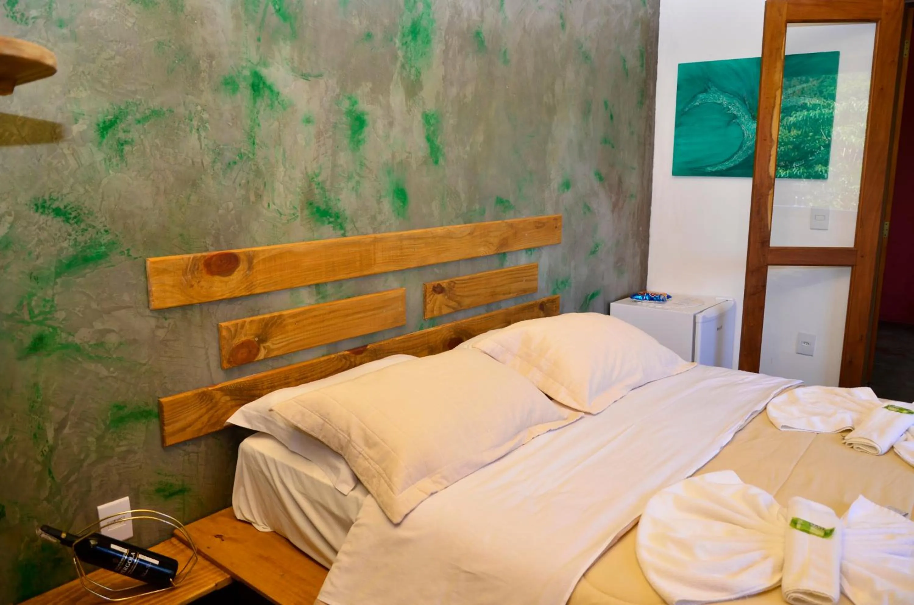 Bed in Pousada Silvestre