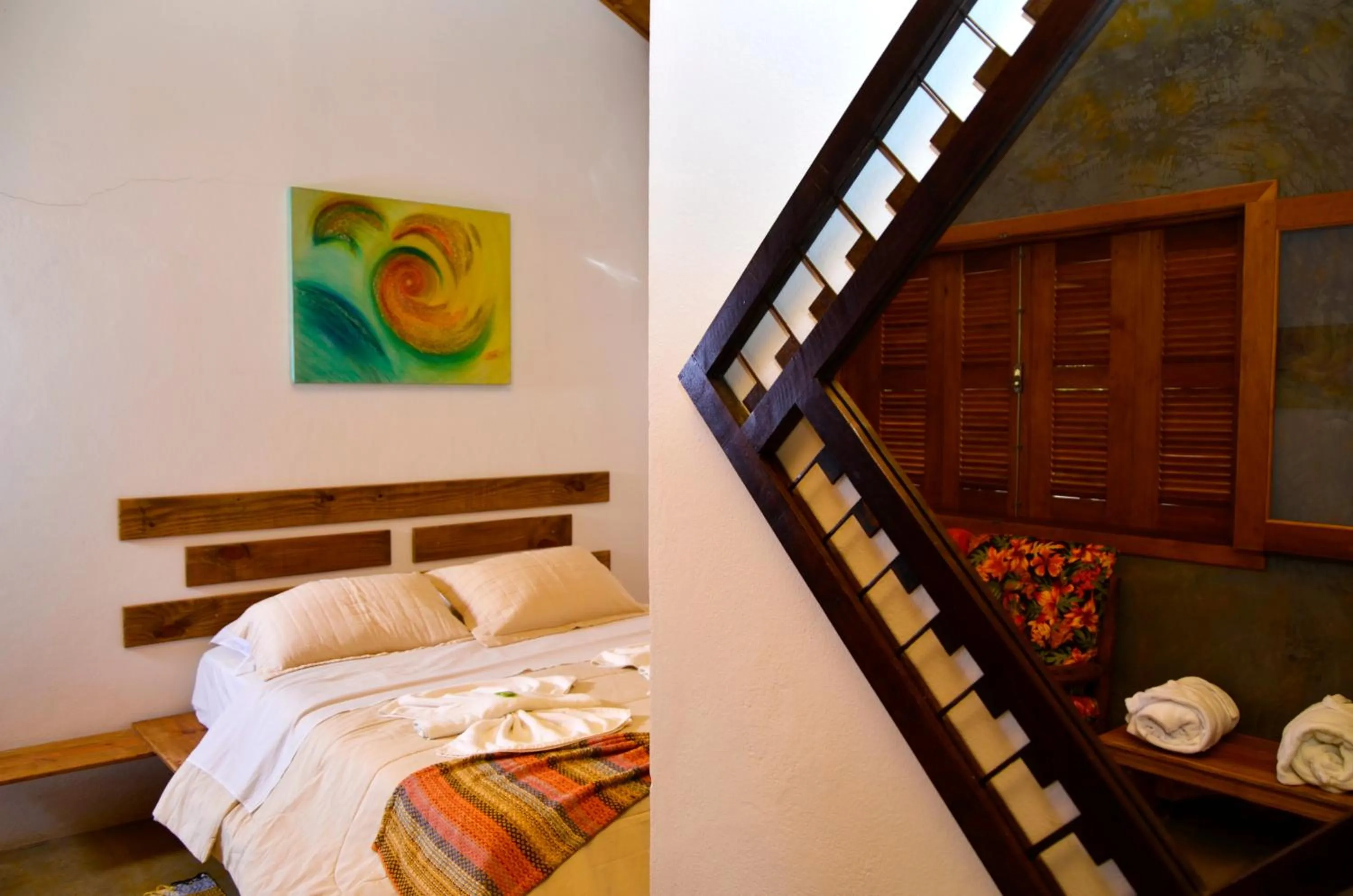 Decorative detail, Bed in Pousada Silvestre