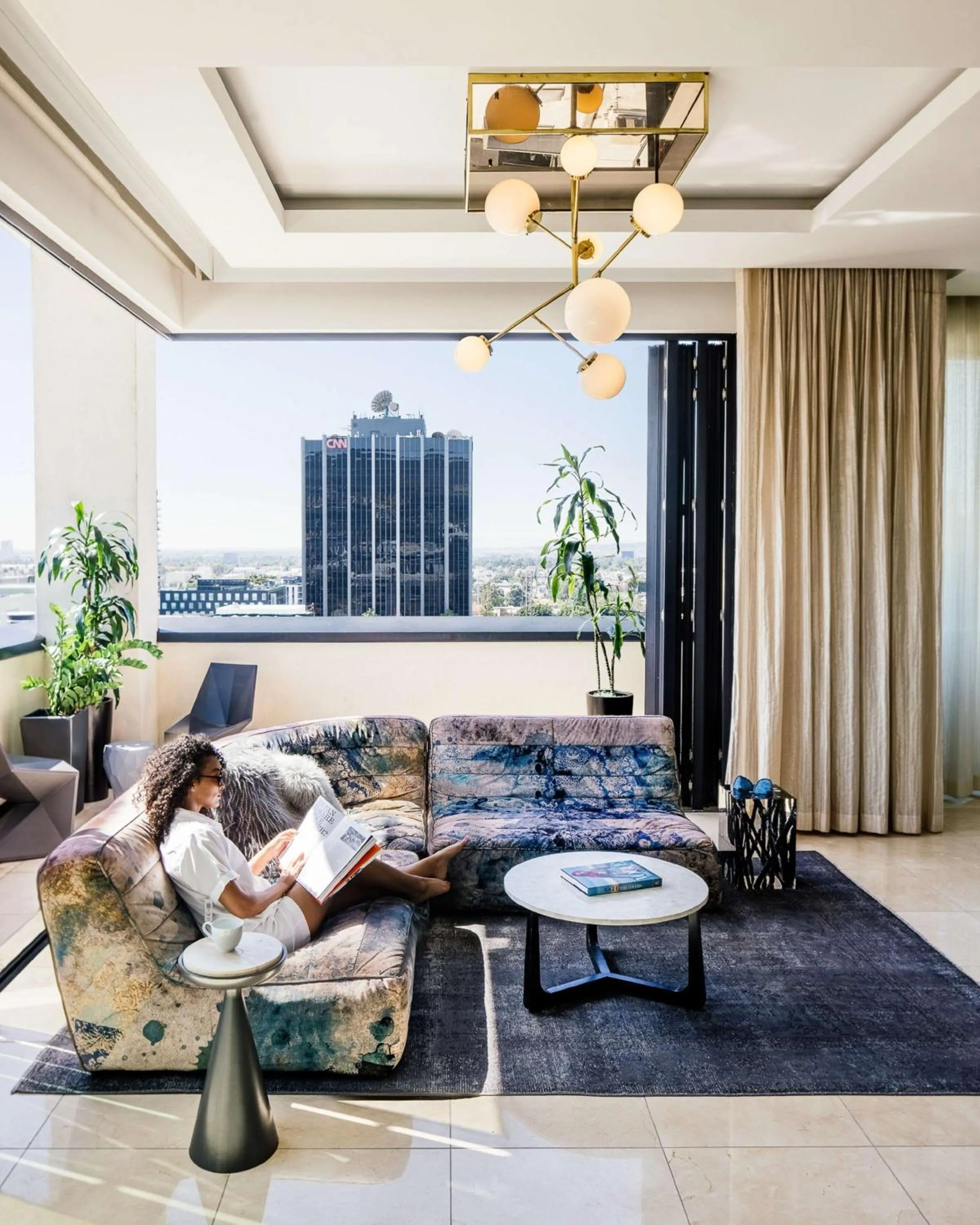 Seating area in Dream Hollywood, by Hyatt