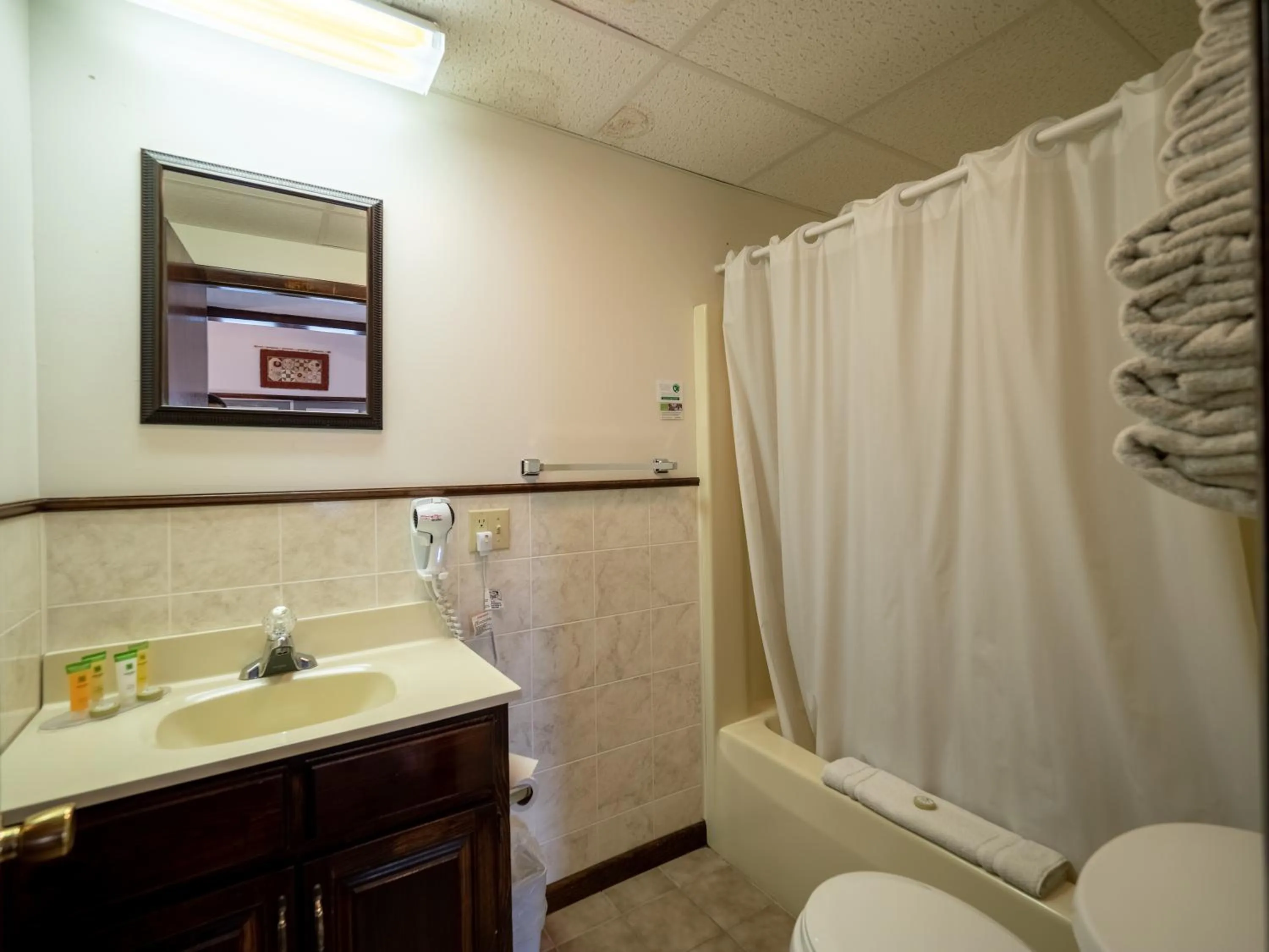 Bathroom in Lake 'N Pines Motel