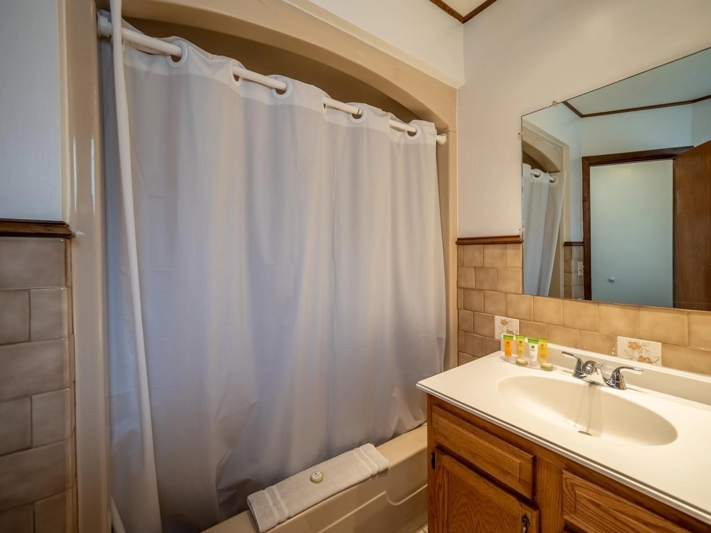 Bathroom in Lake 'N Pines Motel