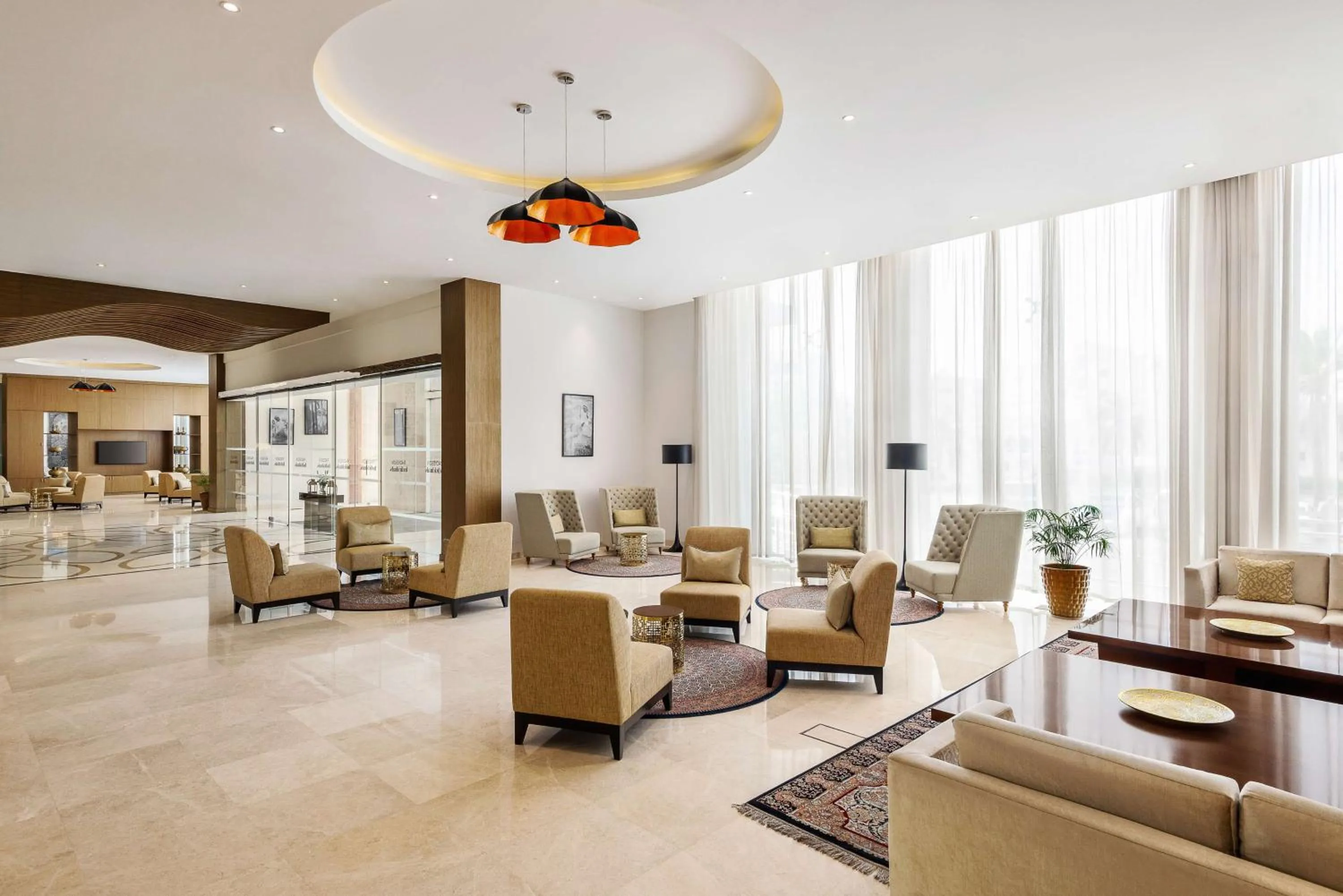 Lobby or reception in Levatio Suites Muscat, a member of Radisson Individuals