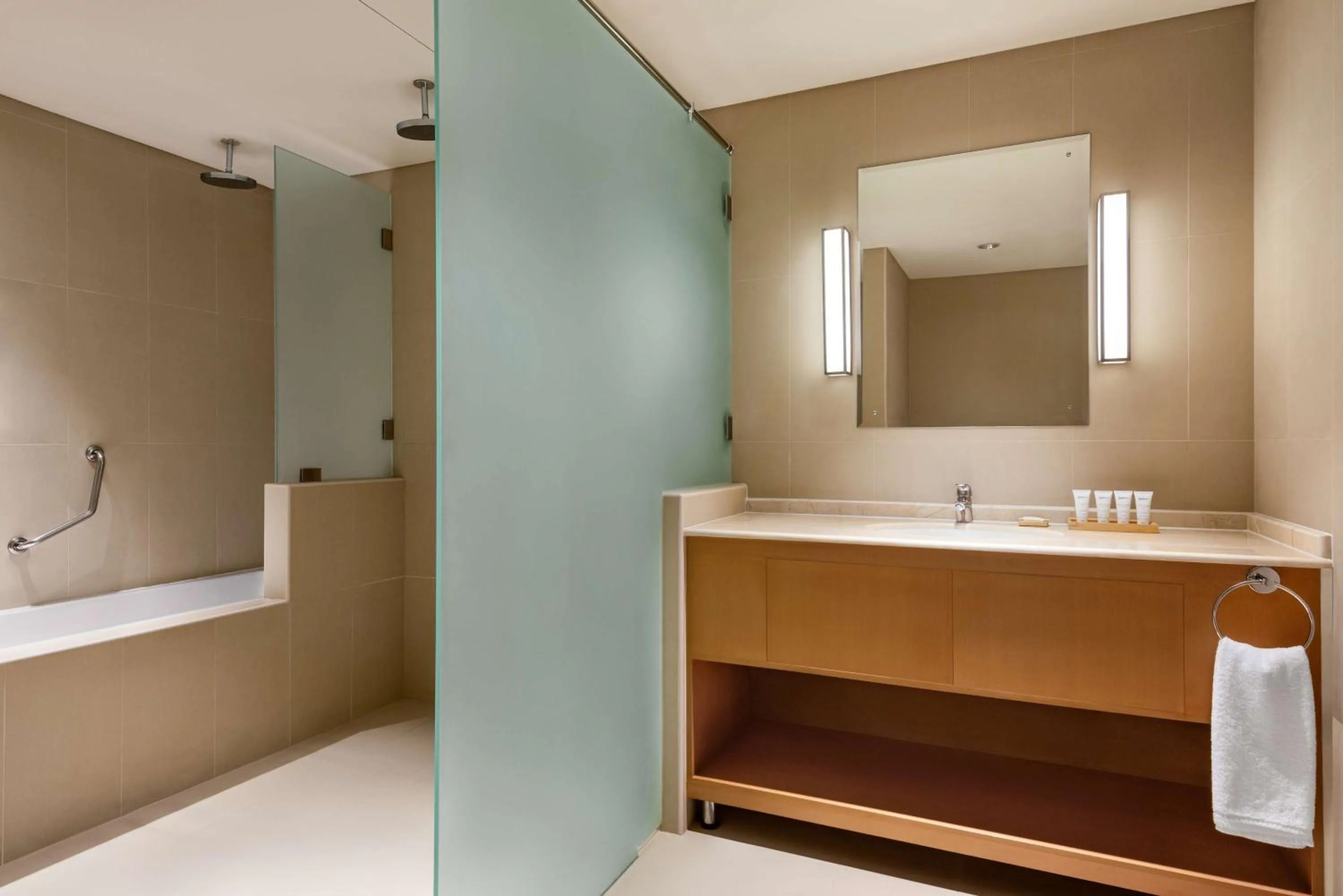 Bathroom in Levatio Suites Muscat, a member of Radisson Individuals