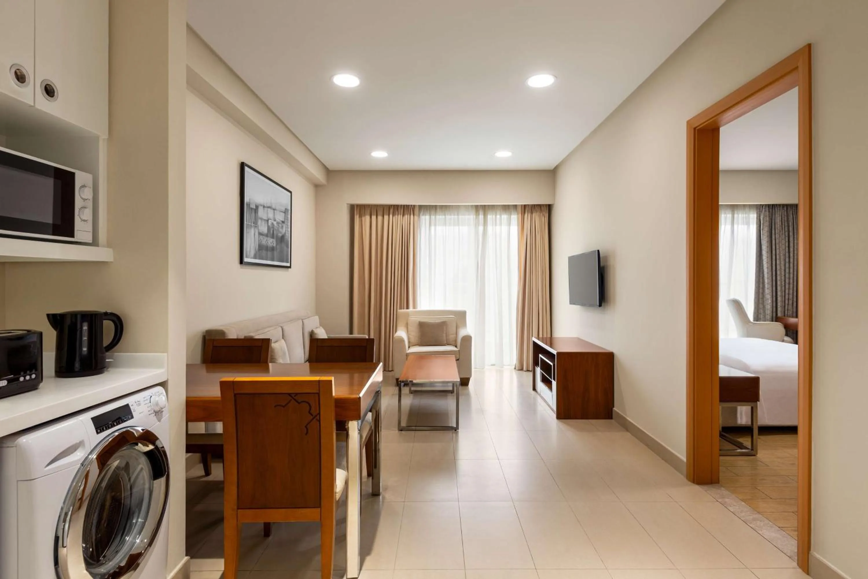 Kitchen or kitchenette in Levatio Suites Muscat, a member of Radisson Individuals