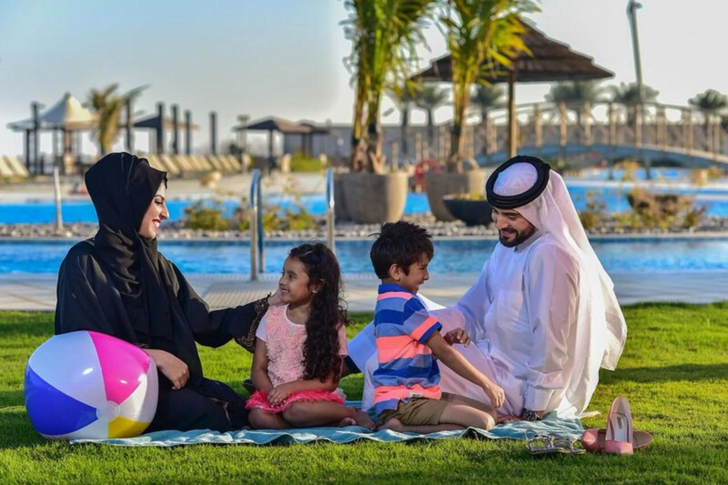 Pool view in Simaisma A Murwab Resort