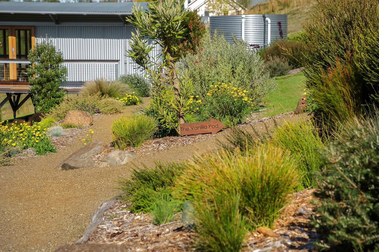 Garden in Hobart Hideaway Pods