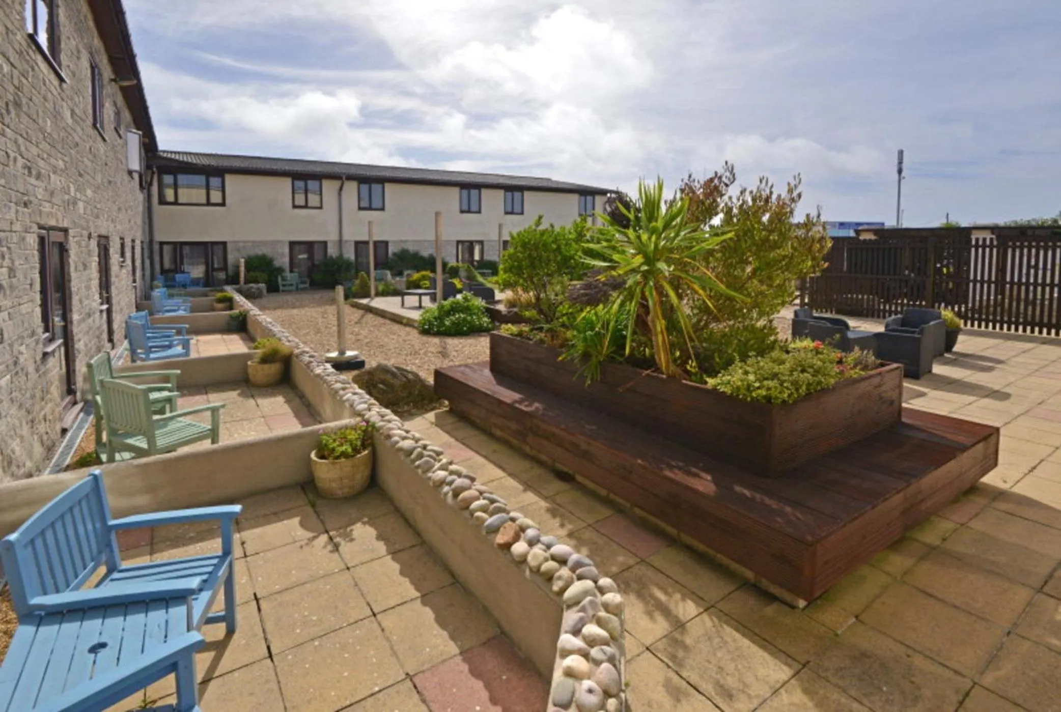 Patio in Heights Hotel