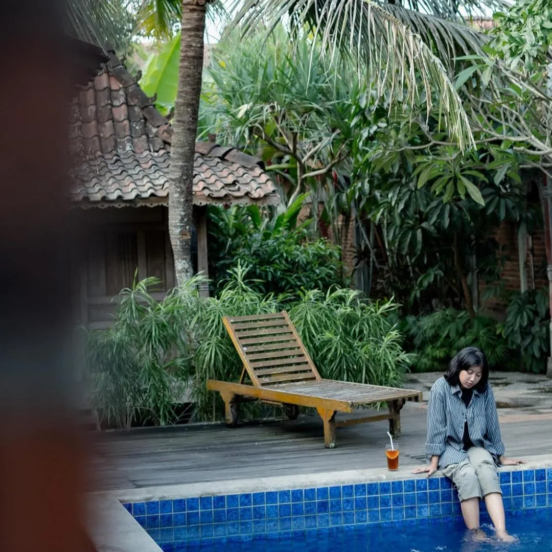 Pool view in The Amrta Borobudur