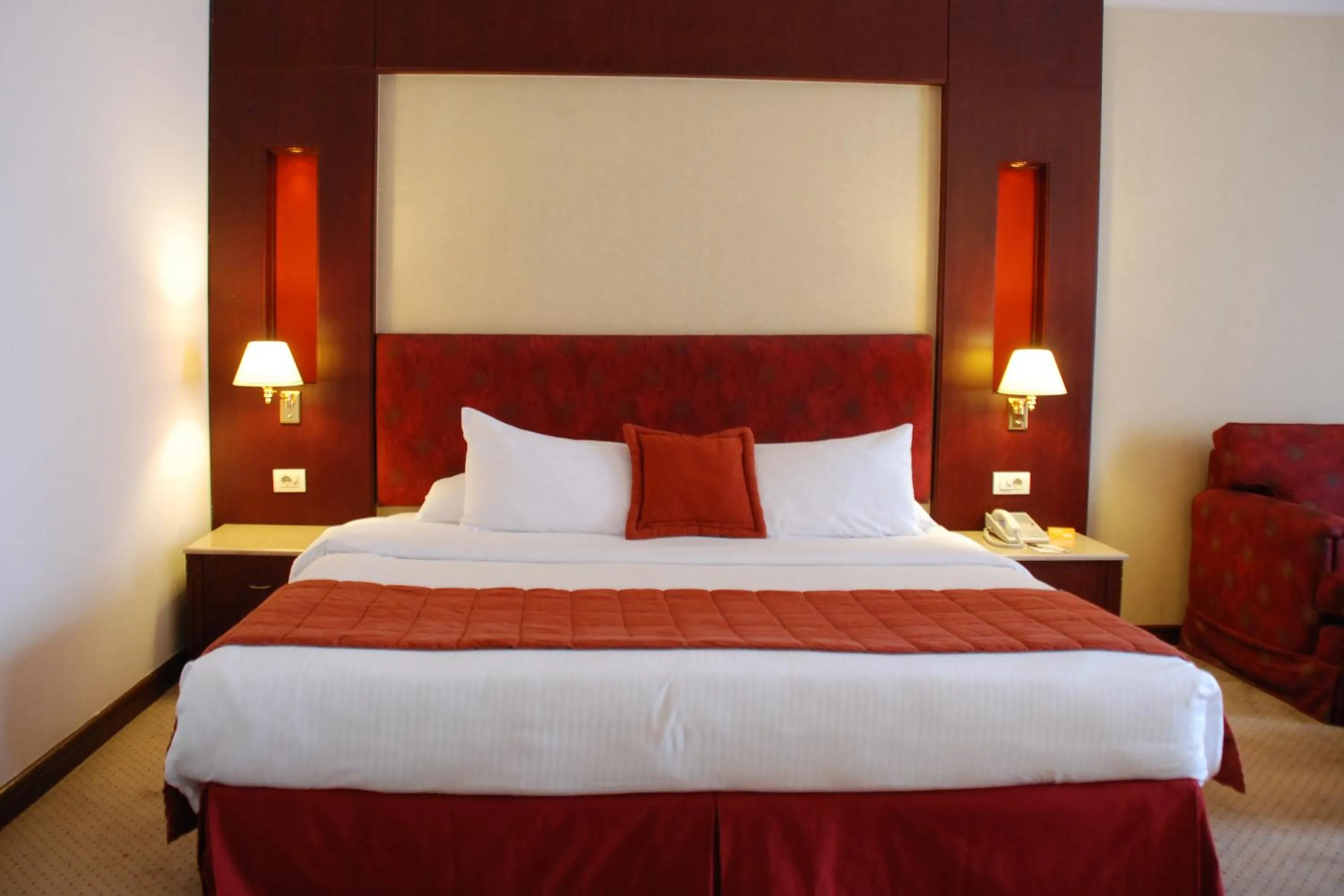 Bed in Safir Hotel Cairo