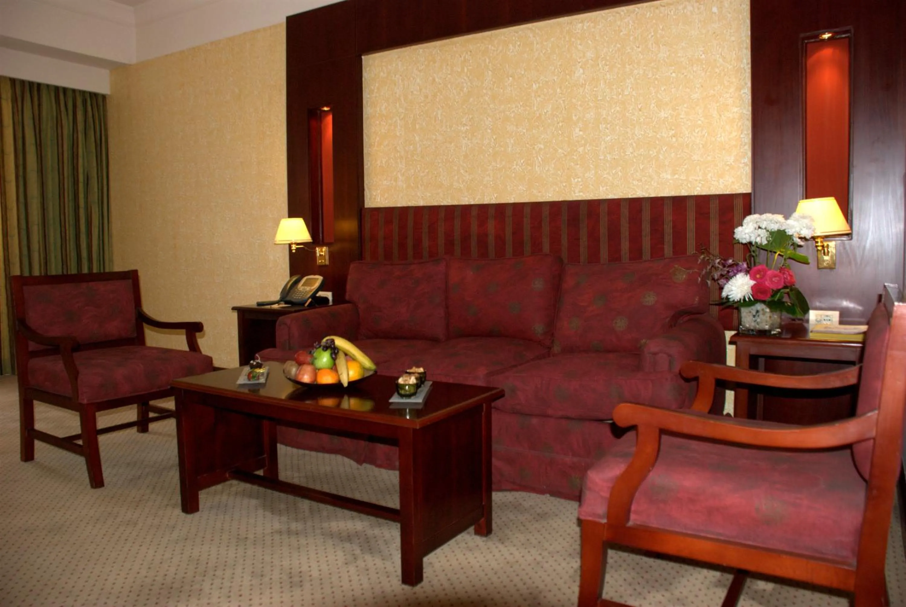 Seating area in Safir Hotel Cairo