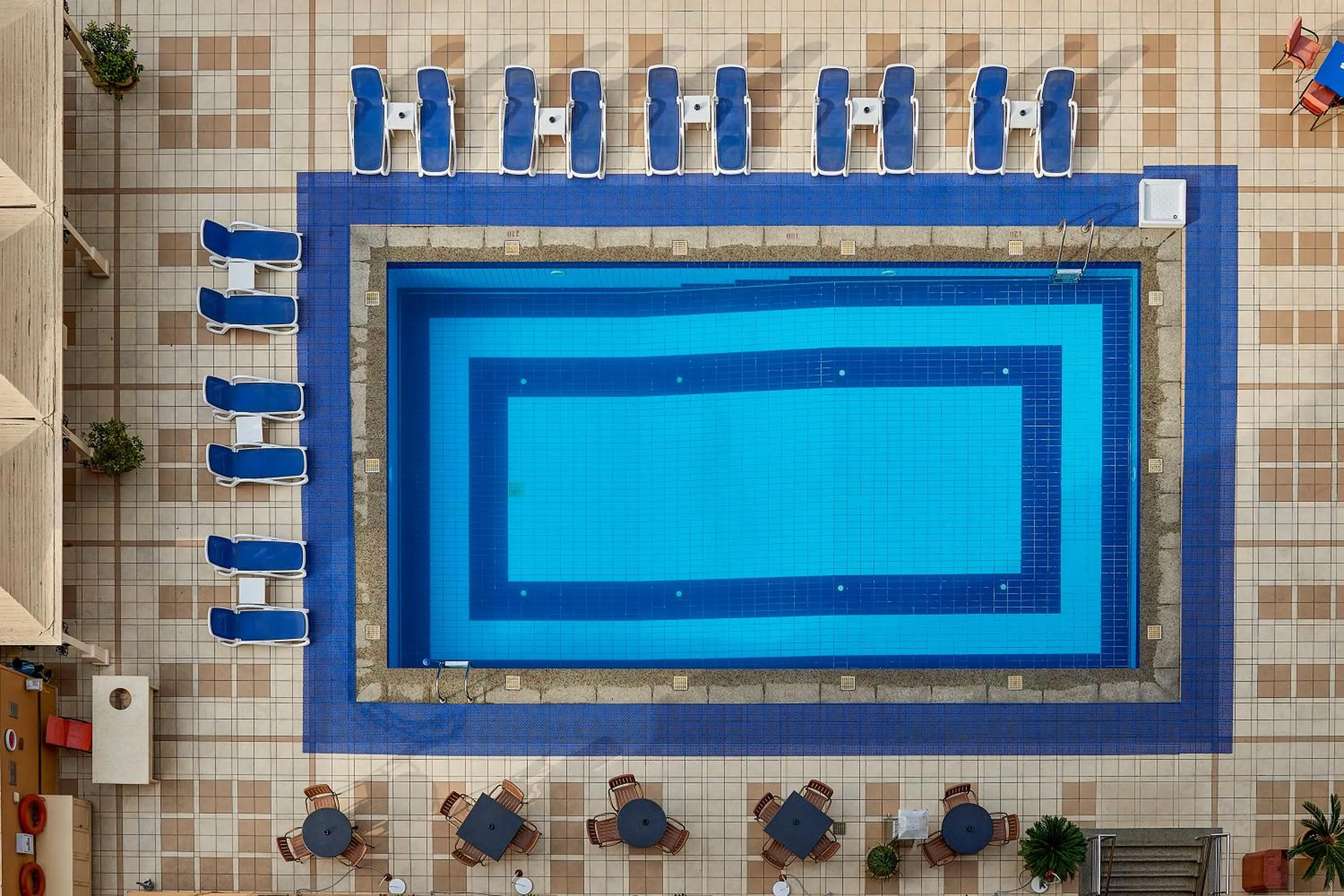 Pool view in Safir Hotel Cairo