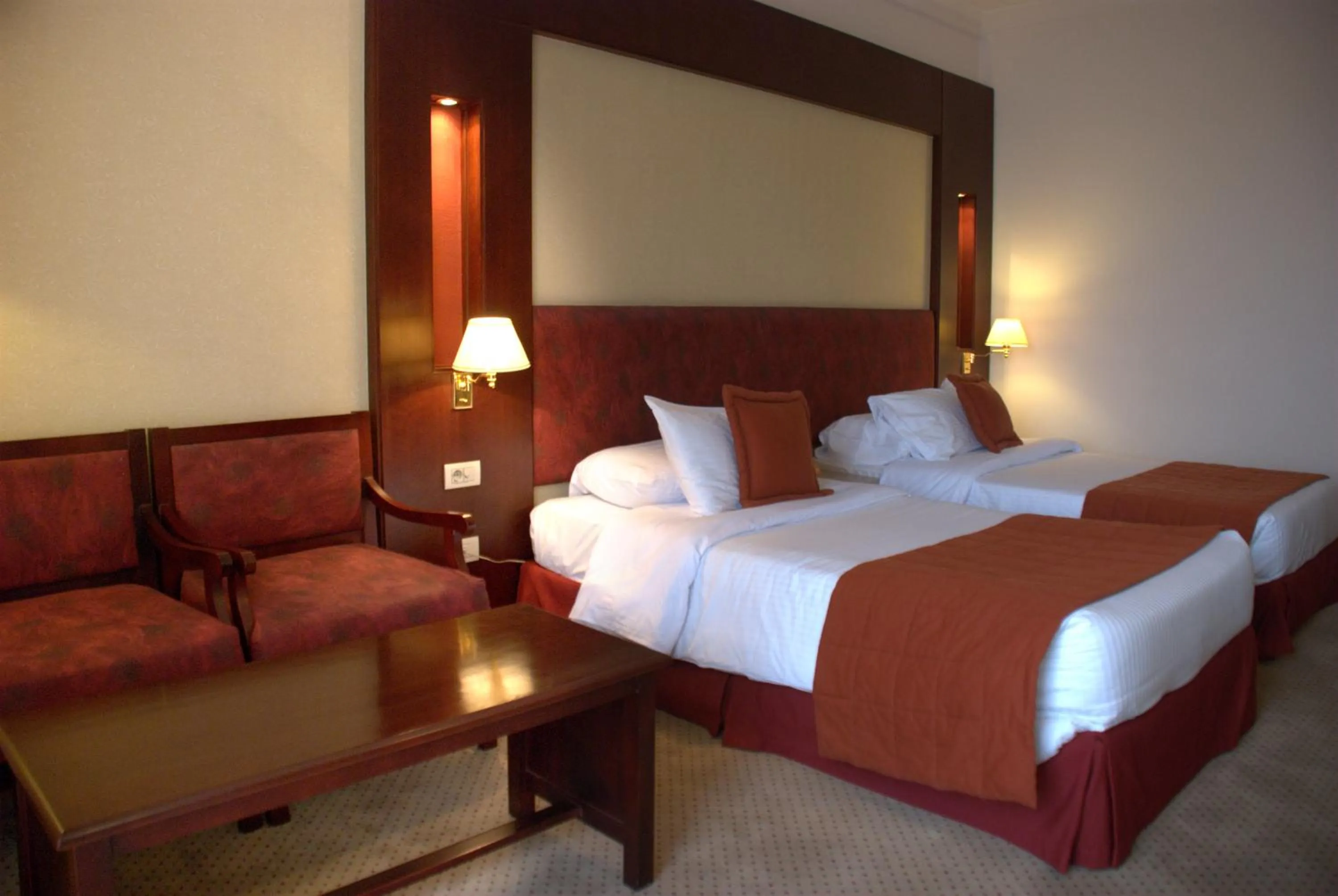 Bed in Safir Hotel Cairo