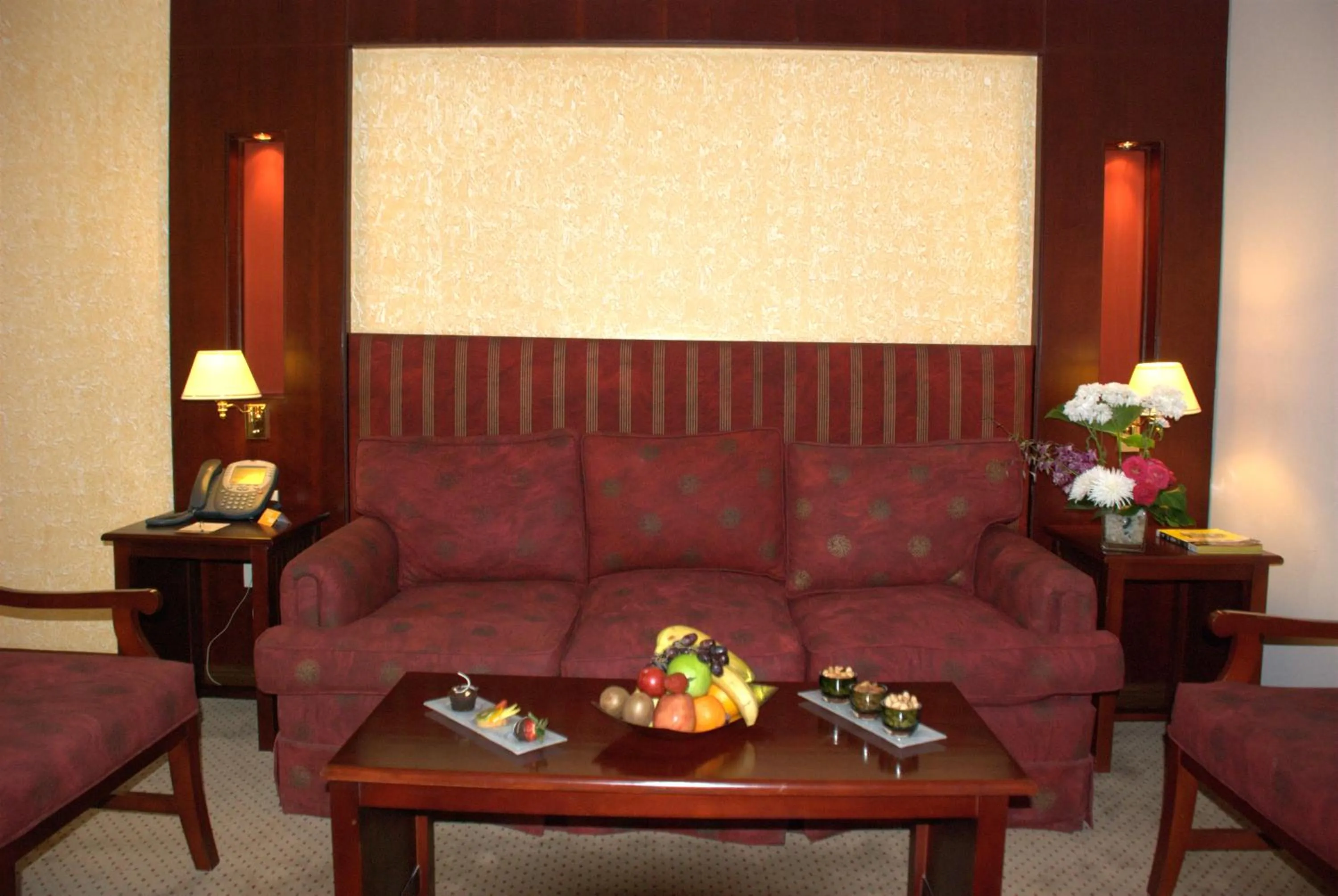 Seating area in Safir Hotel Cairo