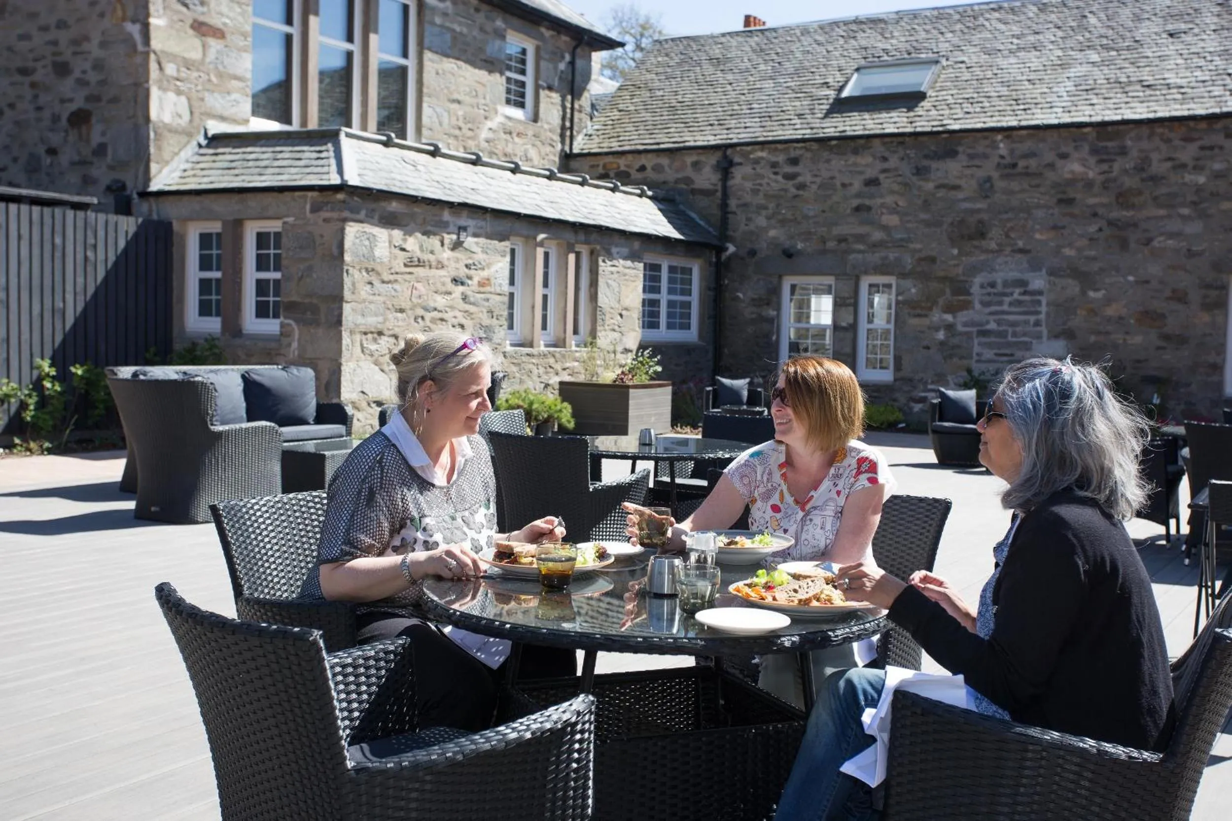 Patio in Dunalastair Hotel Suites