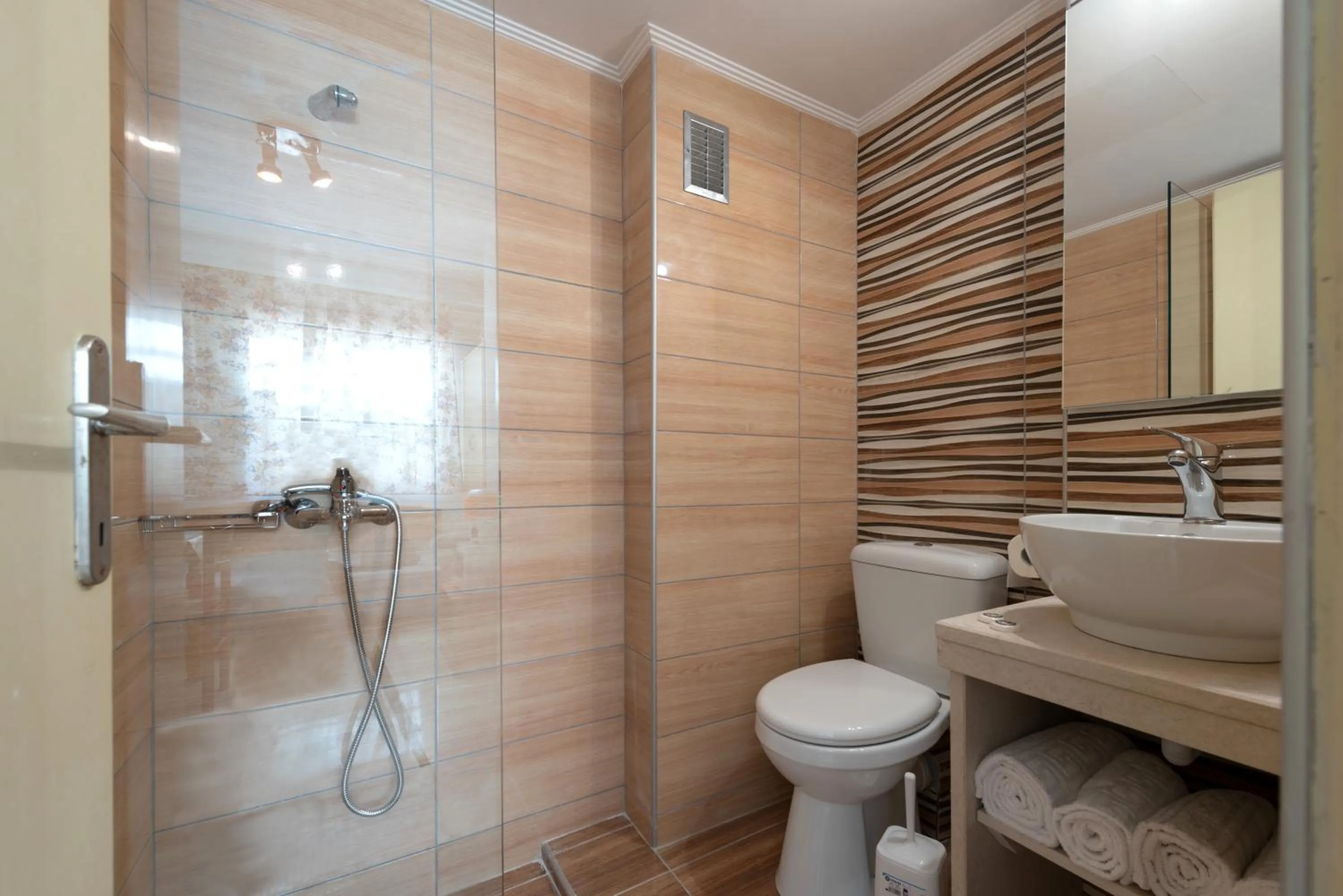 Bathroom in Erato Studios & Apartments