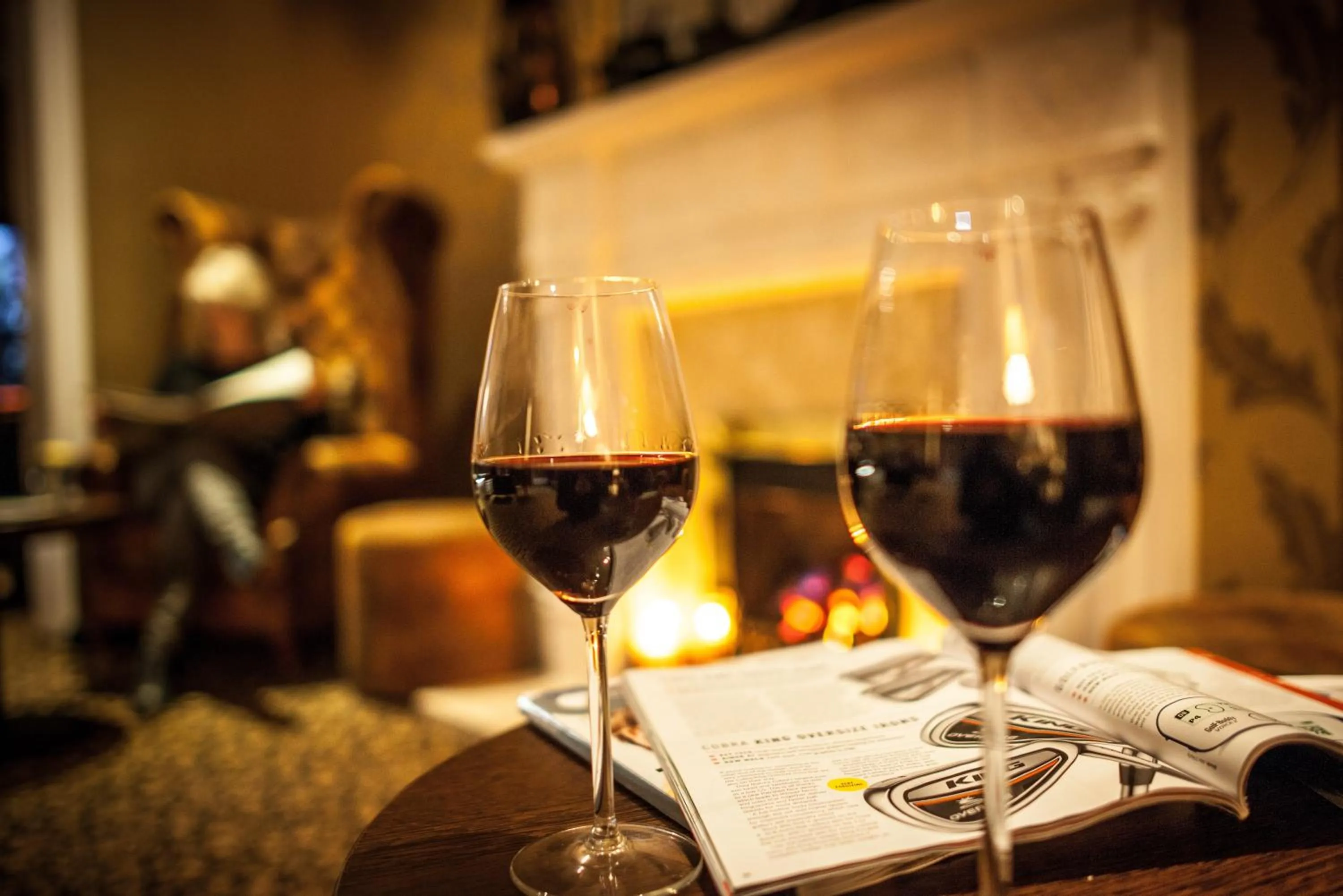 Communal lounge/ TV room in York House Hotel