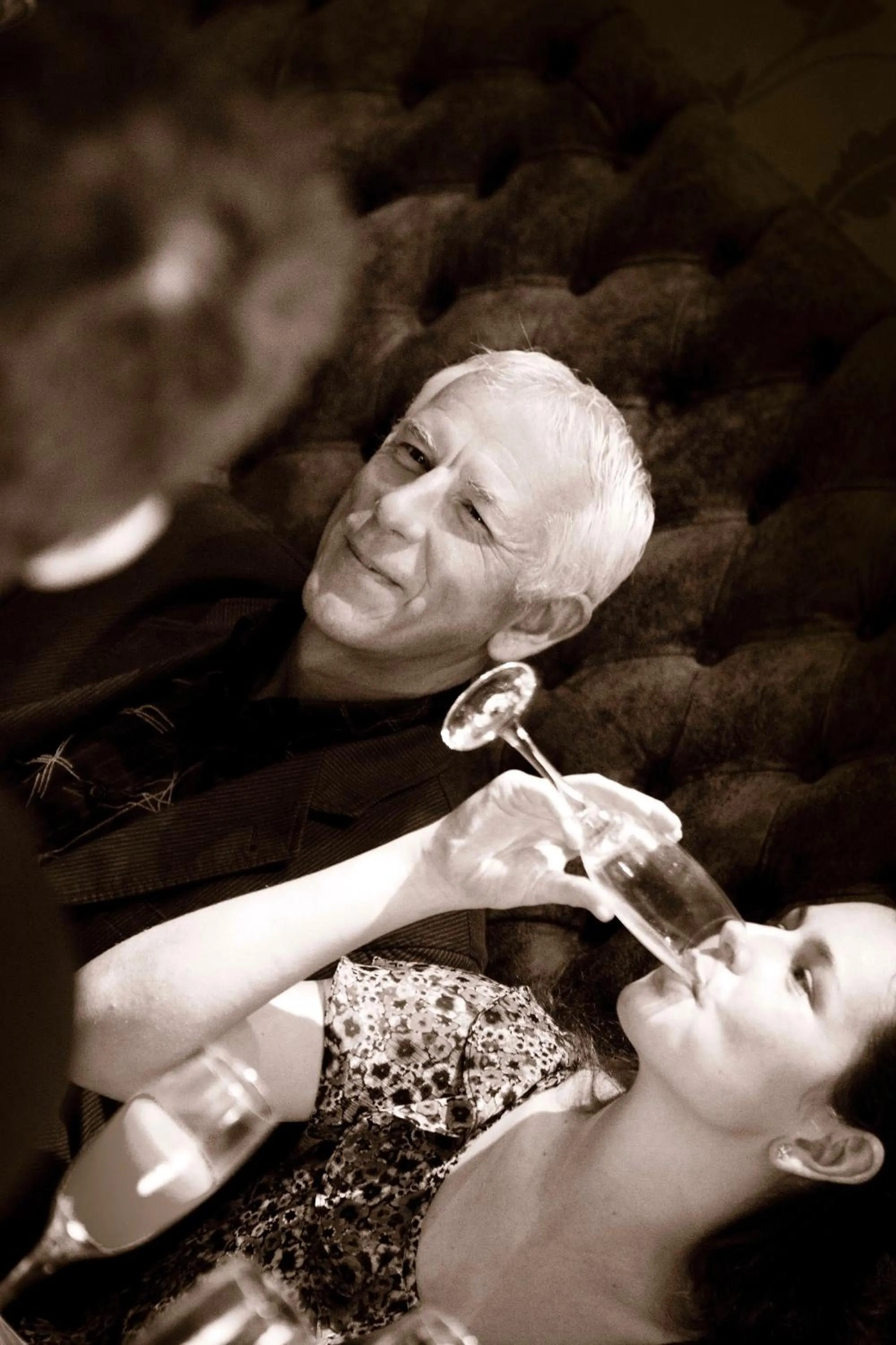 Communal lounge/ TV room in York House Hotel