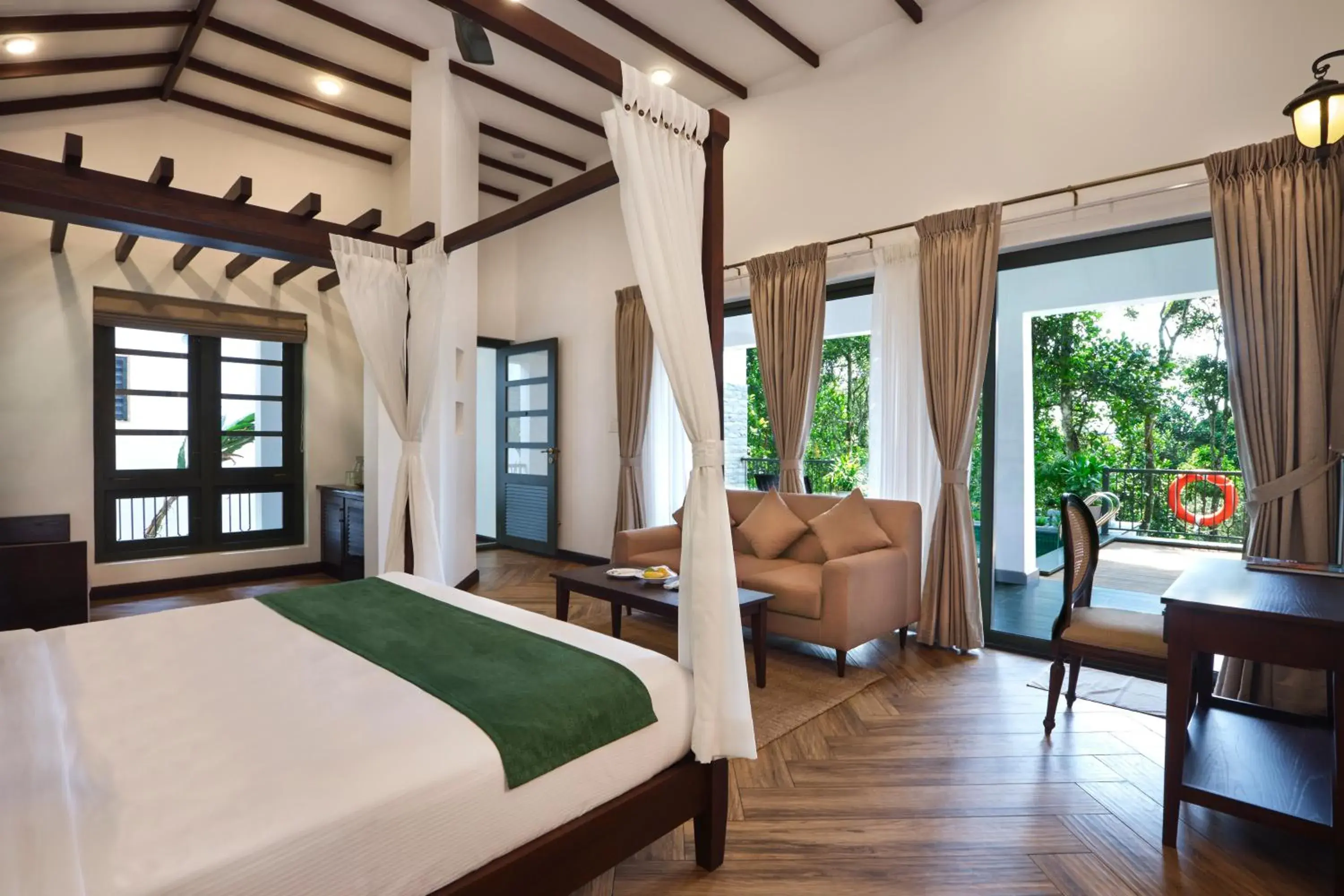 Bed in Reen Resorts Aanavilasam Plantation Thekkady Bed in Reen Resorts Aanavilasam Plantation Thekkady