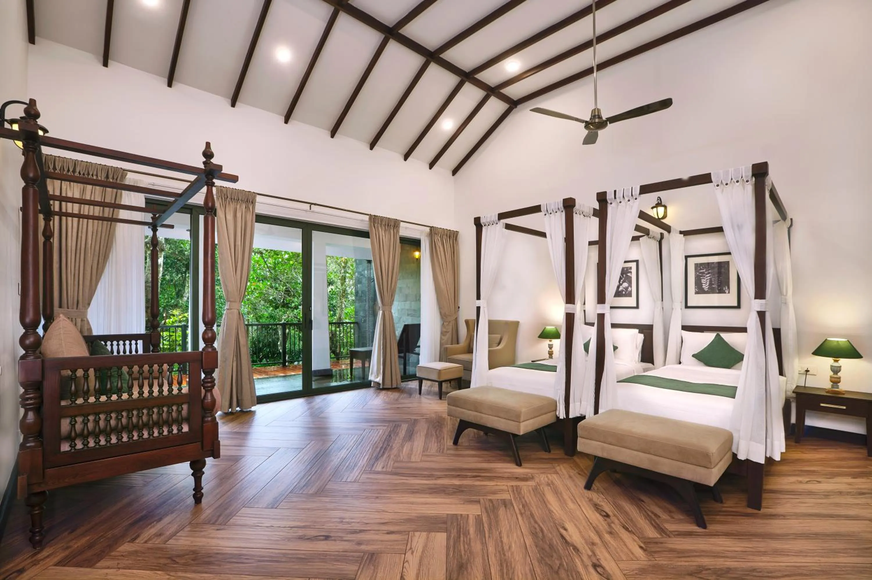 Bed in Reen Resorts Aanavilasam Plantation Thekkady