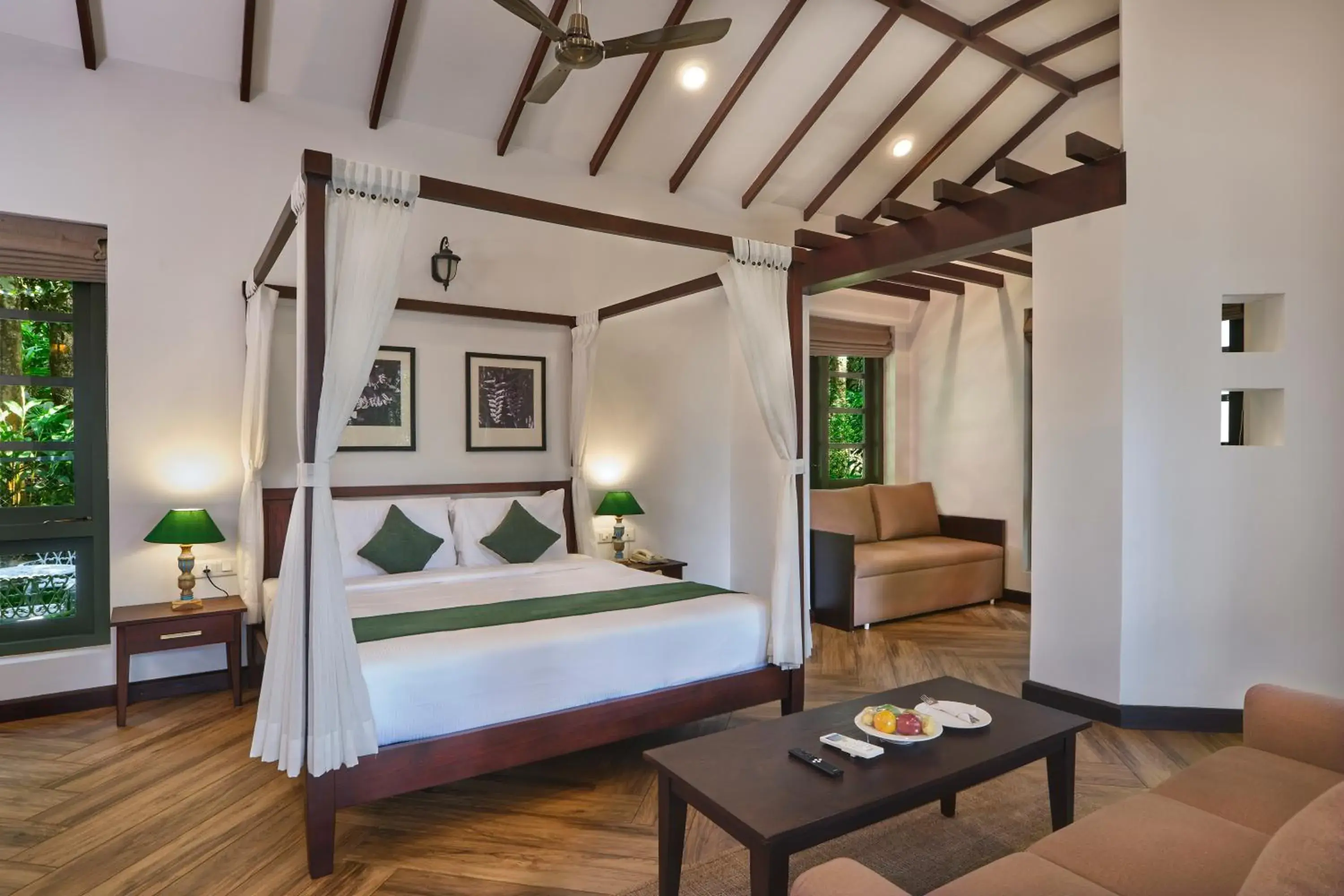 Bed in Reen Resorts Aanavilasam Plantation Thekkady Bed in Reen Resorts Aanavilasam Plantation Thekkady
