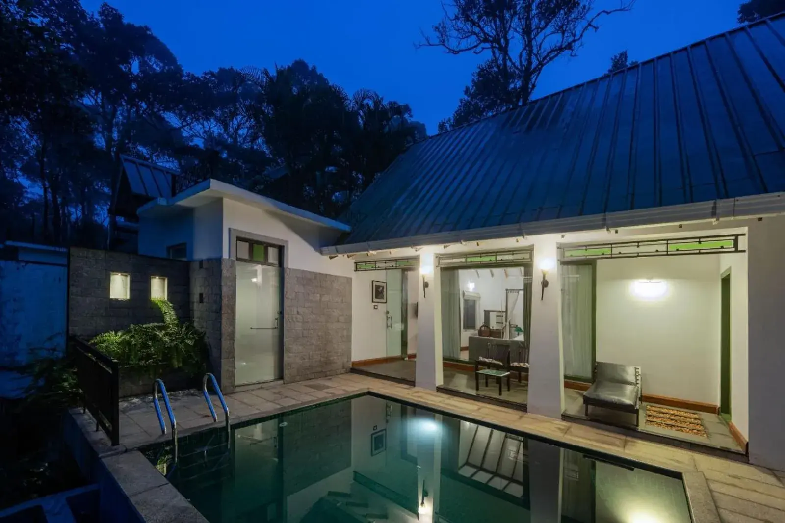 Swimming pool in Reen Resorts Aanavilasam Plantation Thekkady Swimming pool in Reen Resorts Aanavilasam Plantation Thekkady