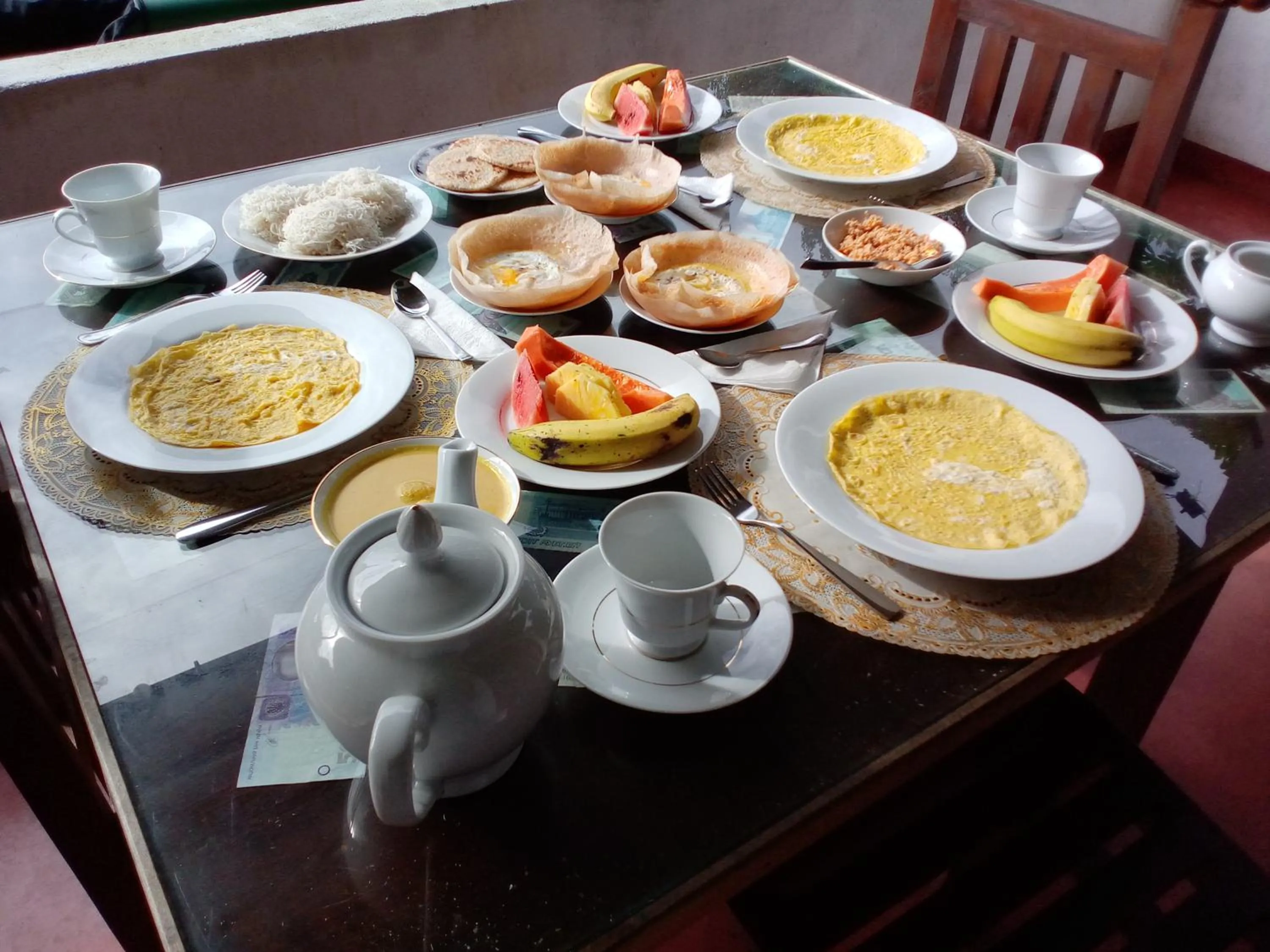 Continental breakfast in Samiru Guest Inn Ella