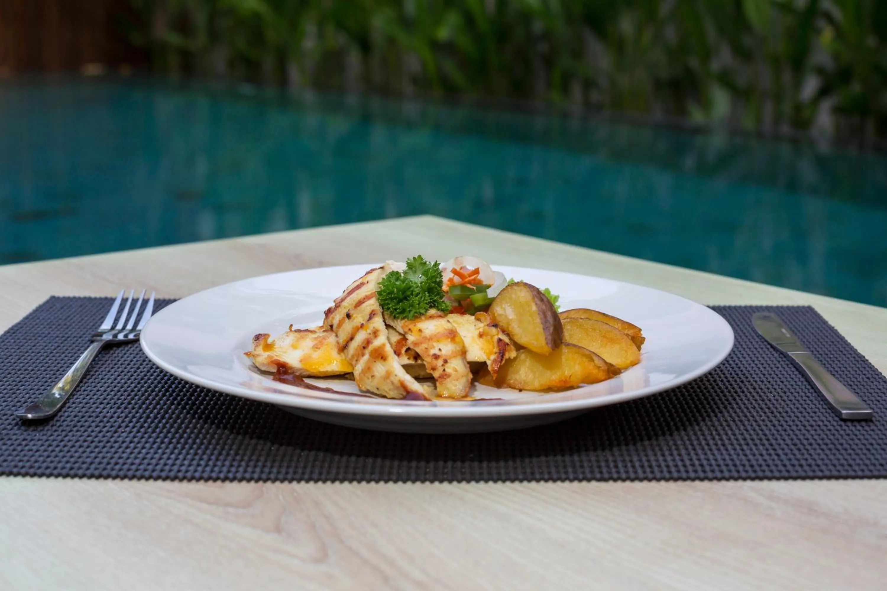 Asian breakfast in The Rinaya Canggu by ecommerceloka