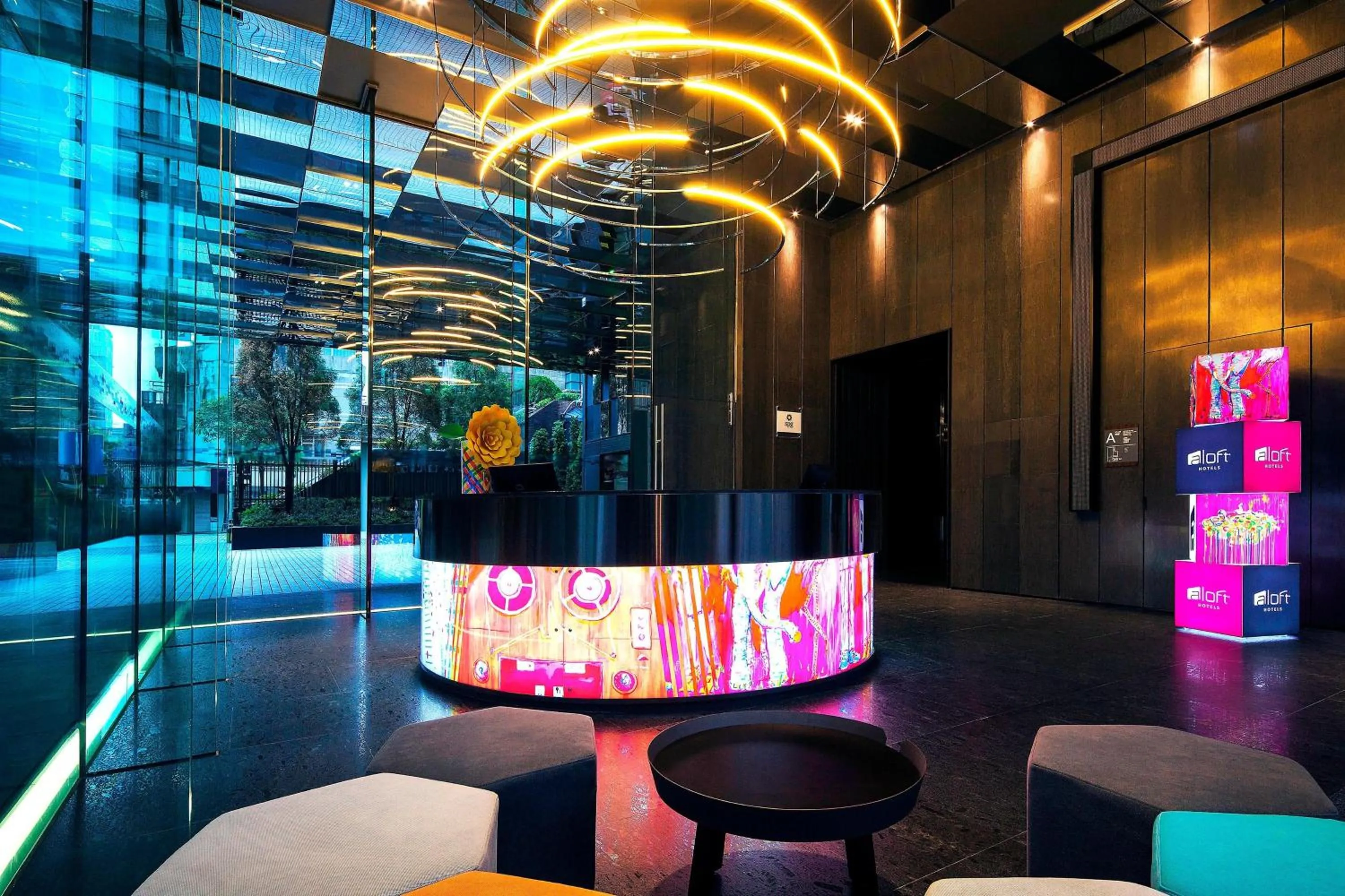 Lobby or reception in Aloft Taipei Zhongshan