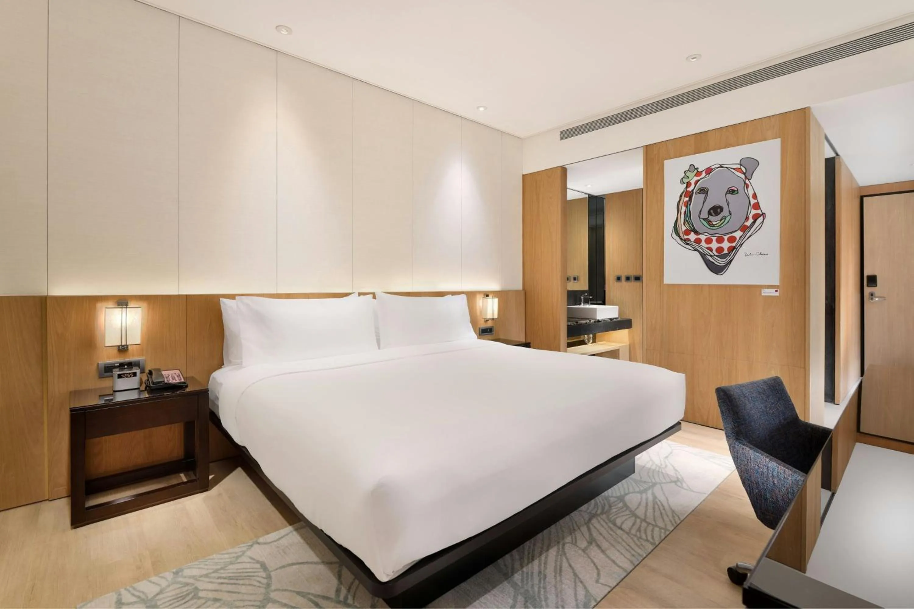 Photo of the whole room, Bed in Aloft Taipei Zhongshan
