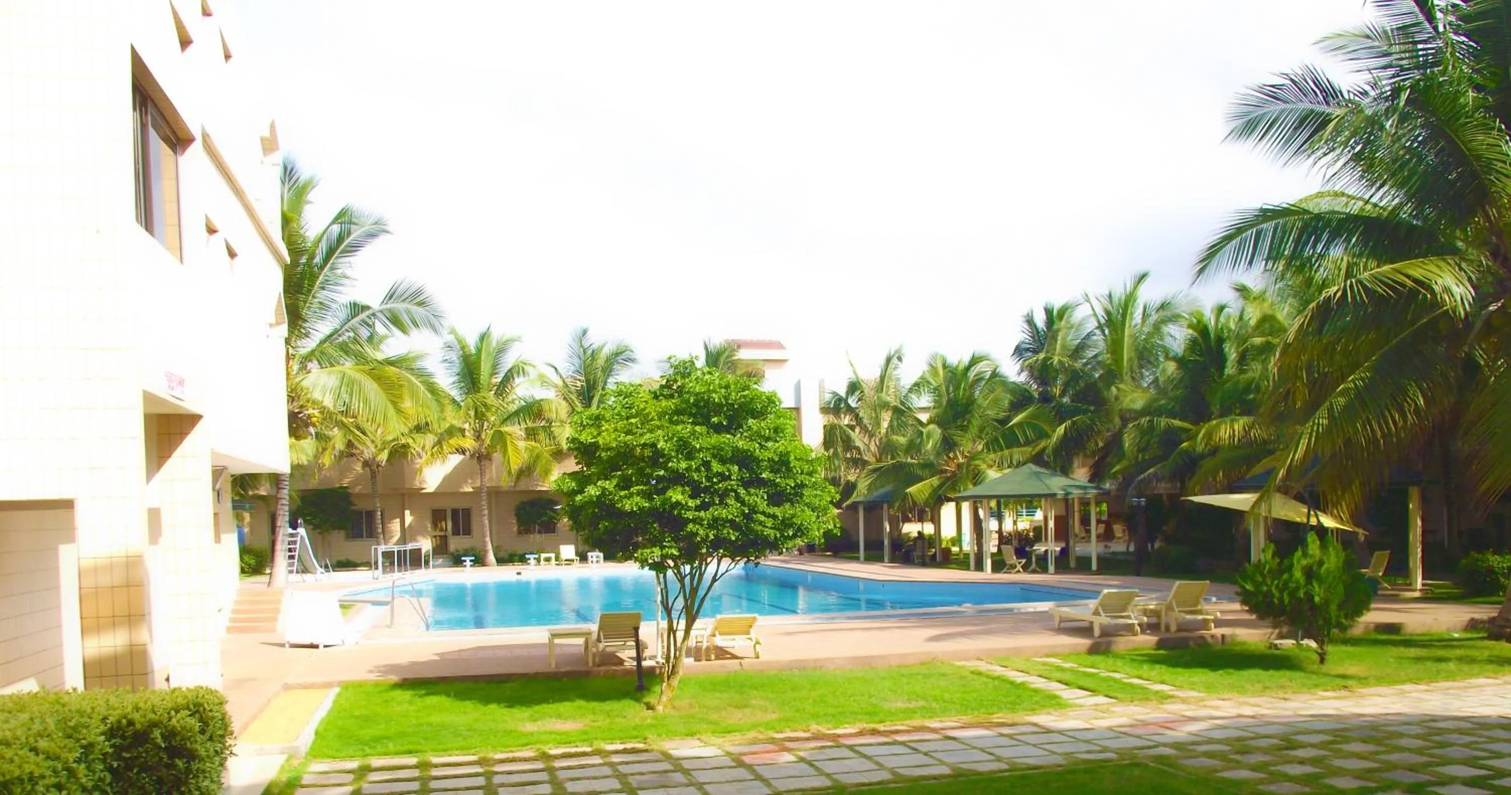 Pool view in Hotel Ghis Palace