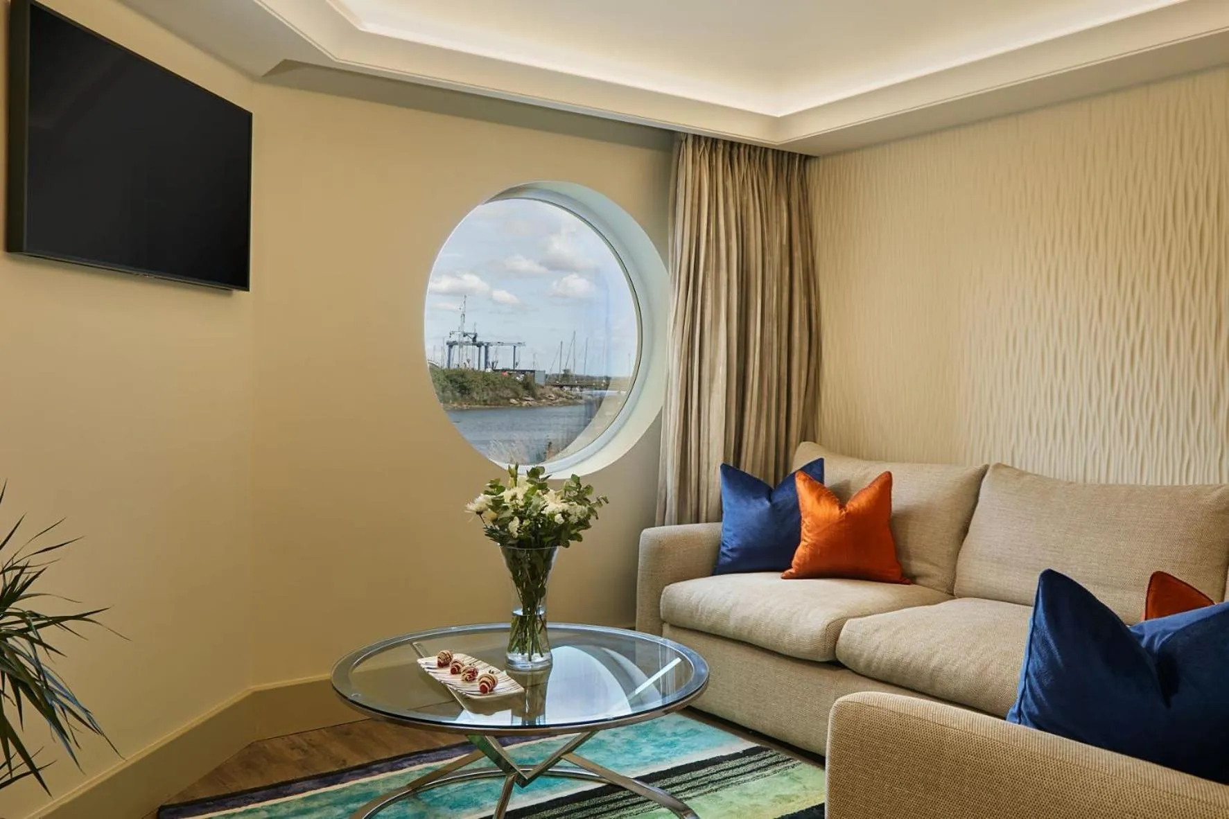 Living room in Langstone Quays Resort, Portsmouth