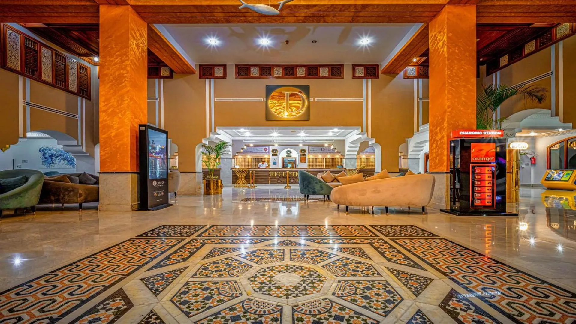 Lobby or reception in Domina Coral Bay Resort, Diving , Spa & Casino