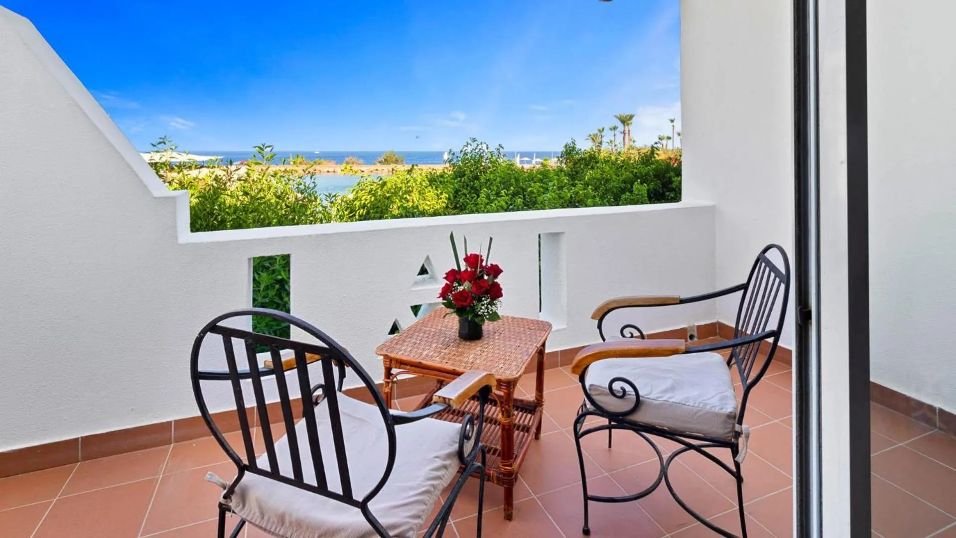 Balcony/Terrace in Domina Coral Bay Resort, Diving , Spa & Casino