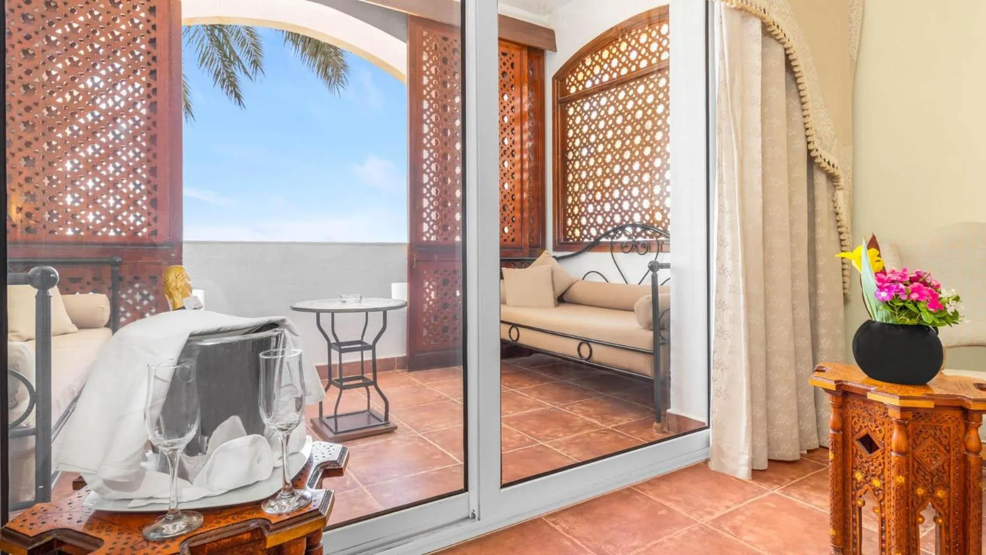 Balcony/Terrace in Domina Coral Bay Resort, Diving , Spa & Casino