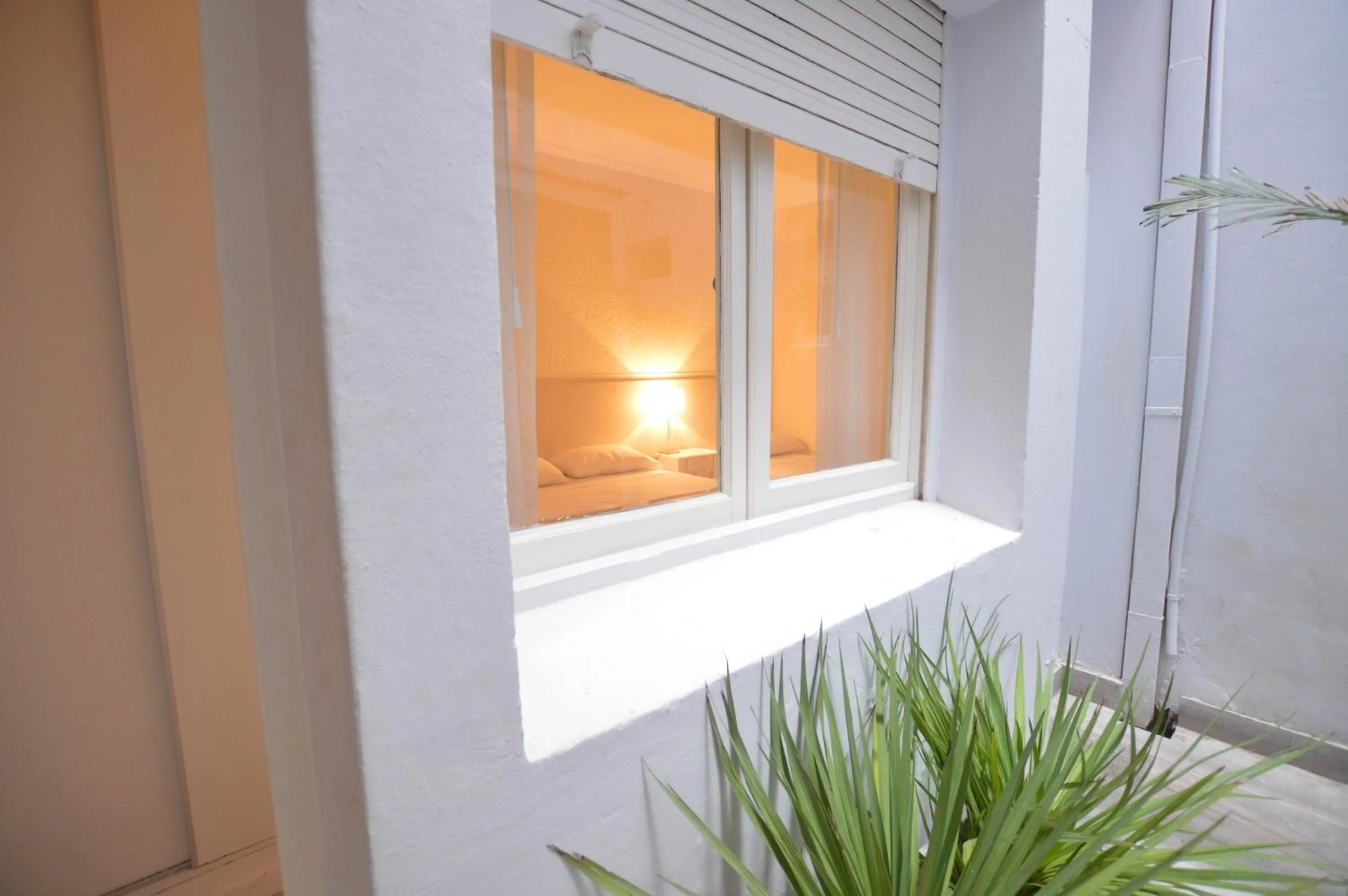 Inner courtyard view in Hotel Acqua