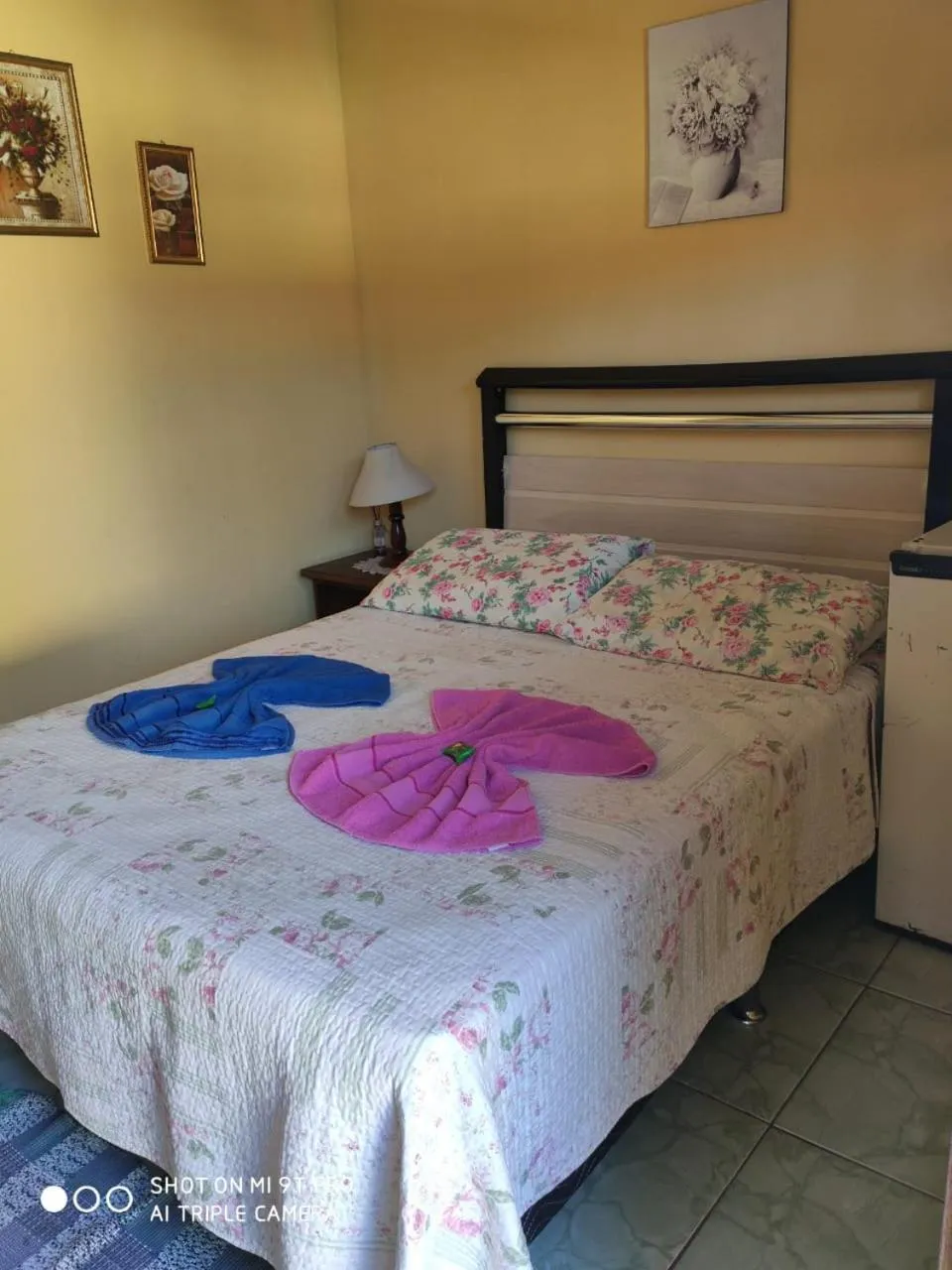 Bed in Sítio e Pousada Recanto Dos Ipês