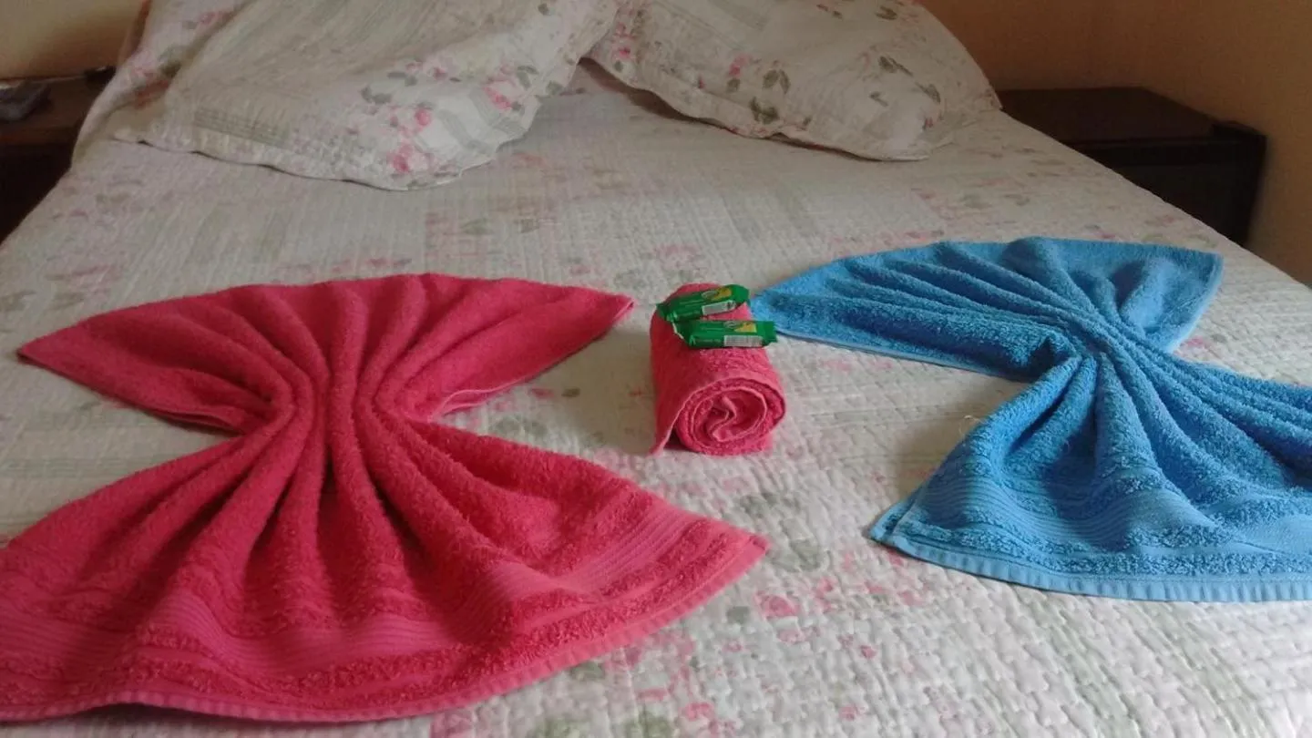 Bed in Sítio e Pousada Recanto Dos Ipês