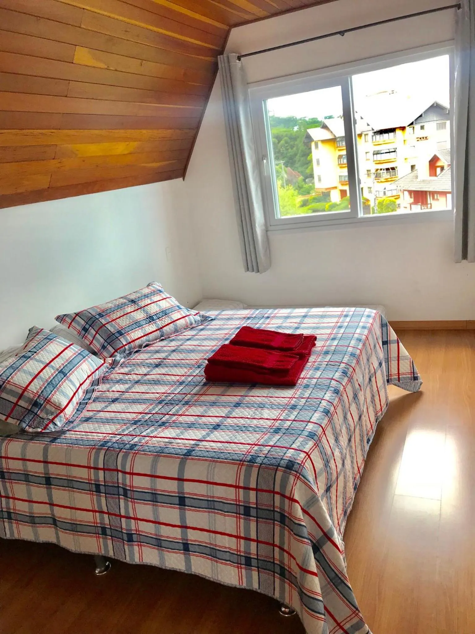 Bed in Apartamento no Centro de Gramado