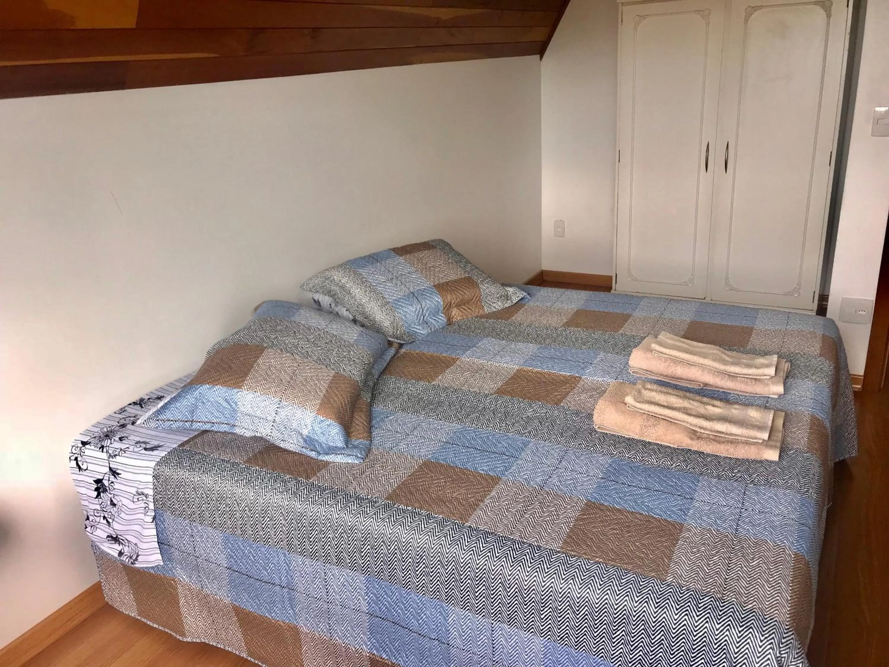 Bed in Apartamento no Centro de Gramado