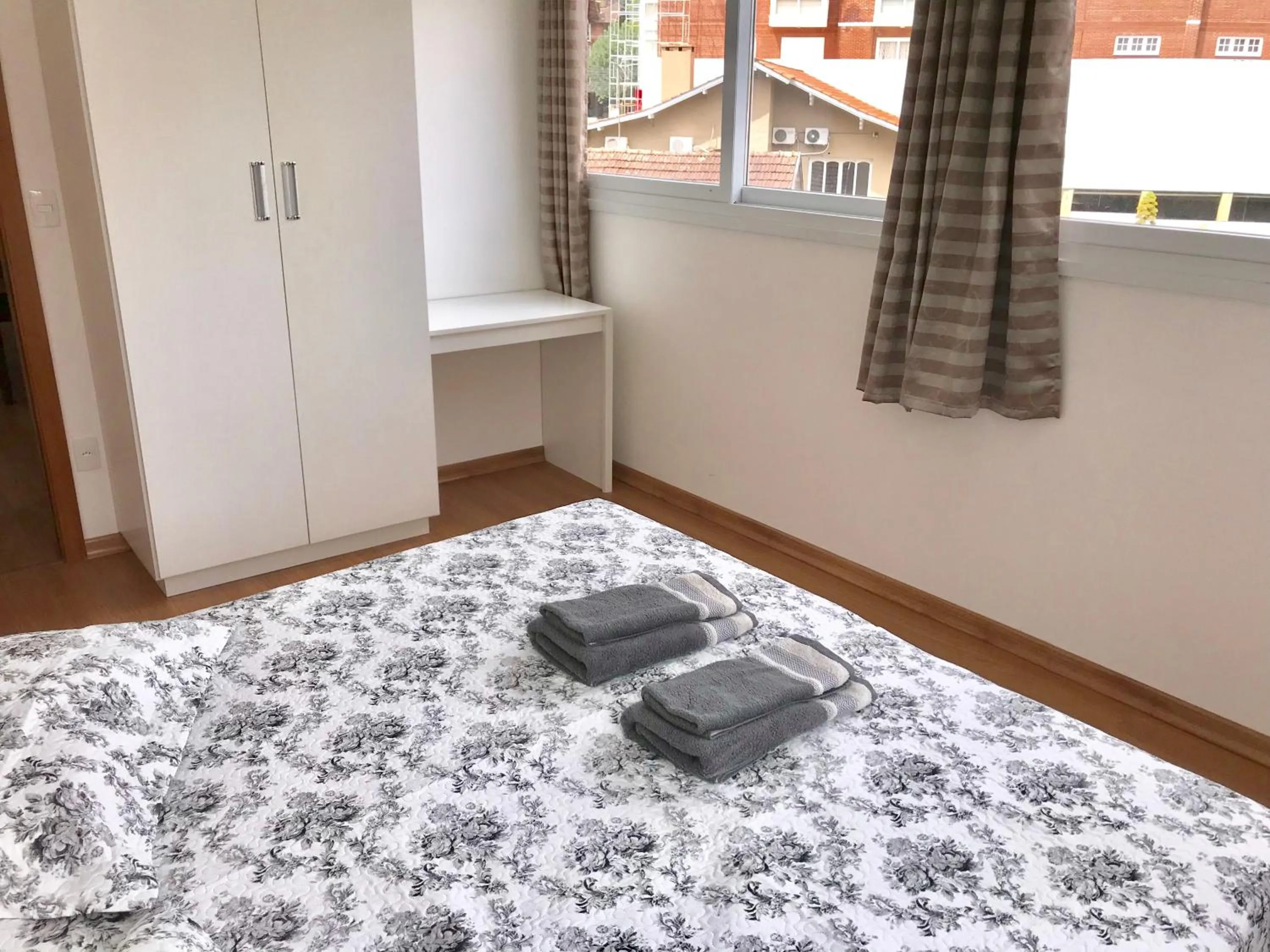 Bed in Apartamento no Centro de Gramado