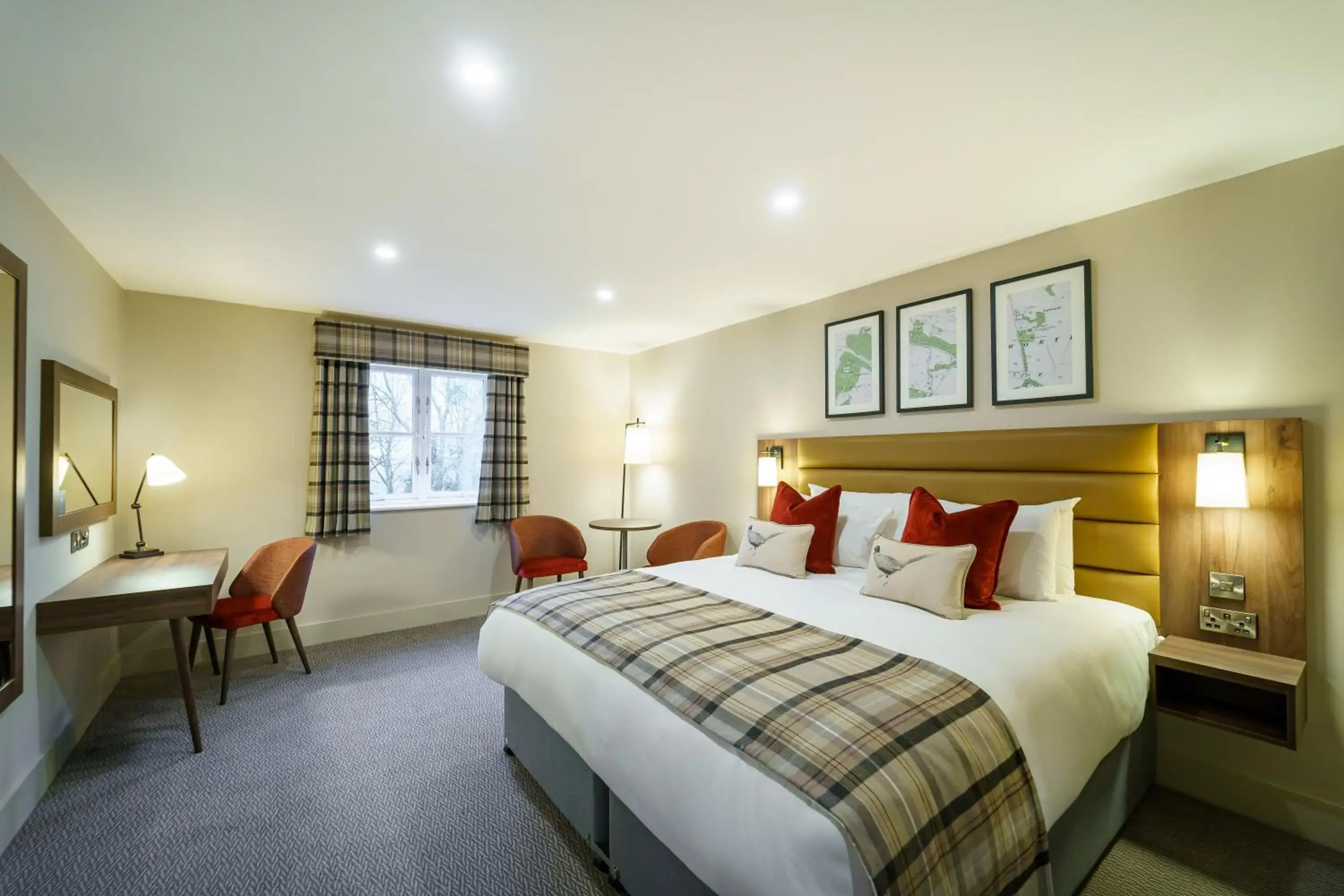 Bedroom, Bed in De Vere Tortworth Court Bedroom, Bed in De Vere Tortworth Court