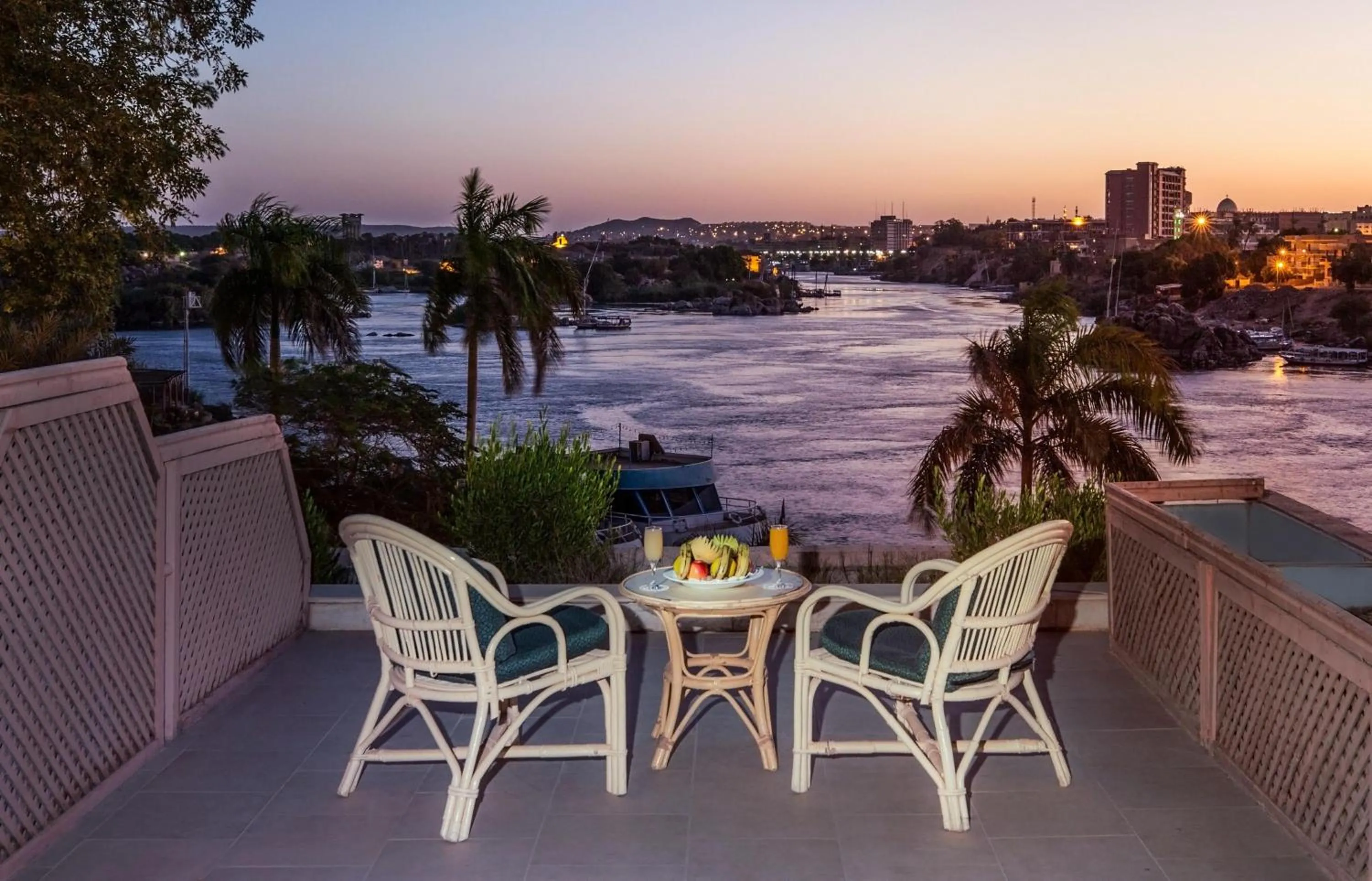 Balcony/Terrace in Pyramisa Island Hotel Aswan